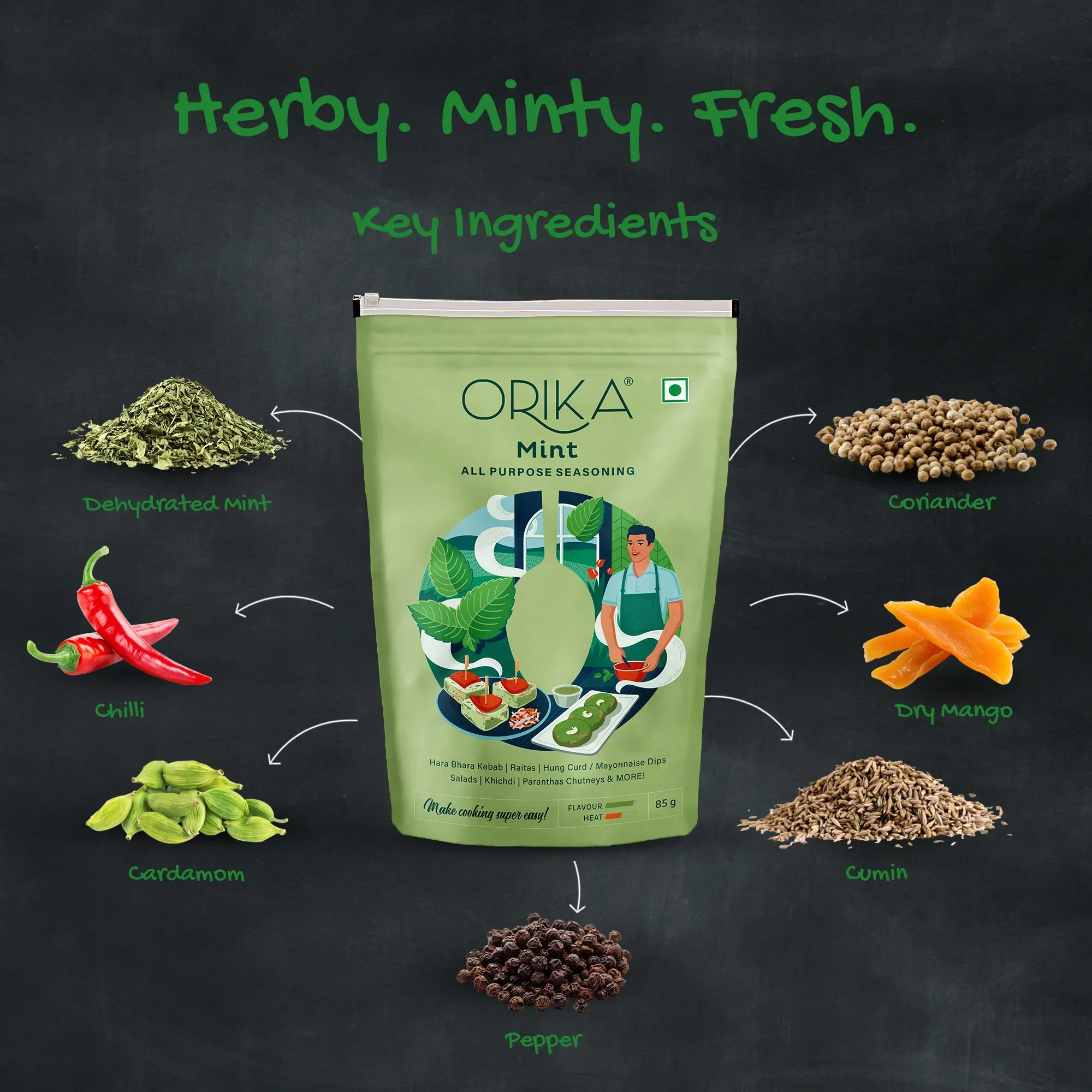 Orika Barbeque Combo, (Tandoori, Smokey & Mint Seasoning), (Pack of 3) - Image 4