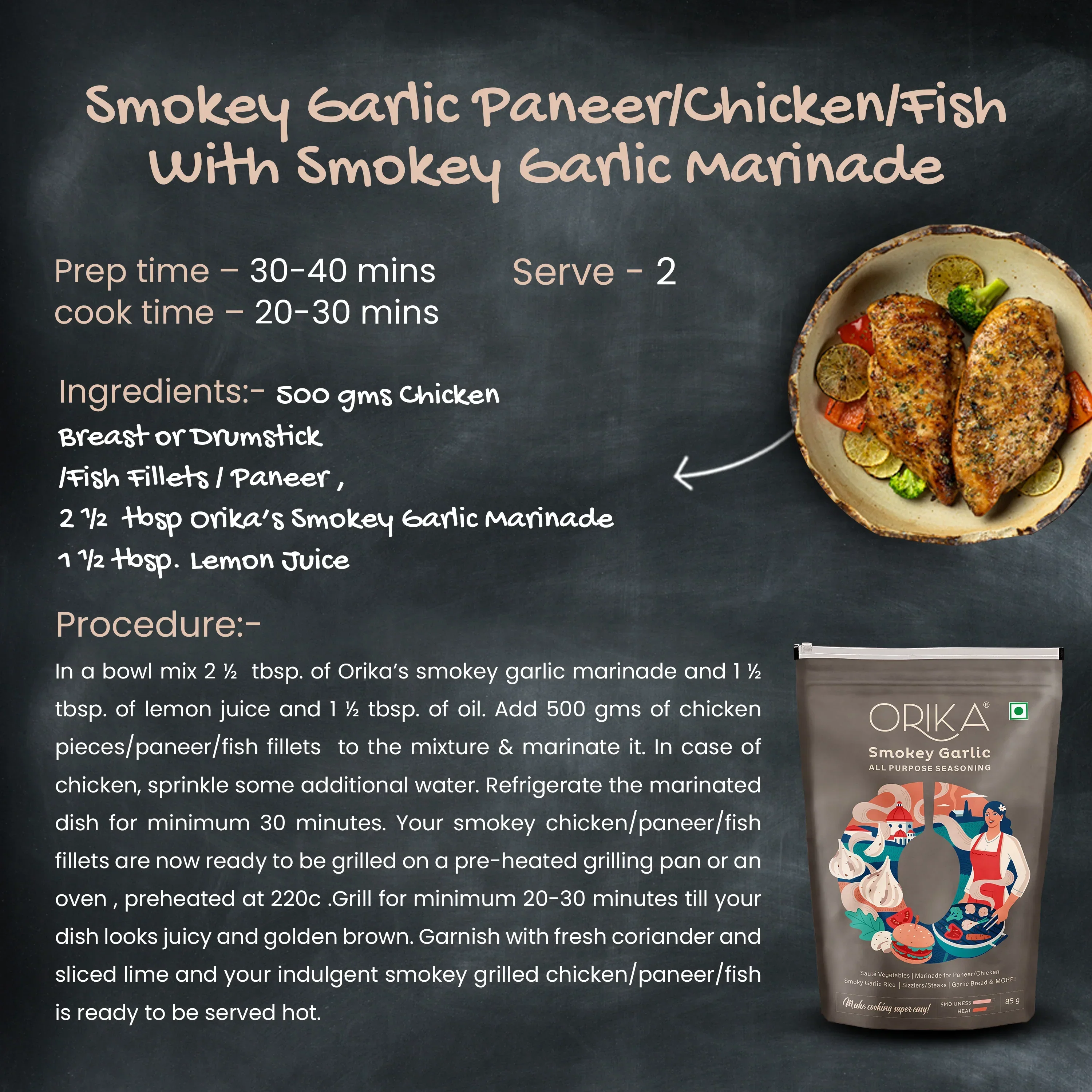 Orika Barbeque Combo, (Tandoori, Smokey & Mint Seasoning), (Pack of 3) - Image 5