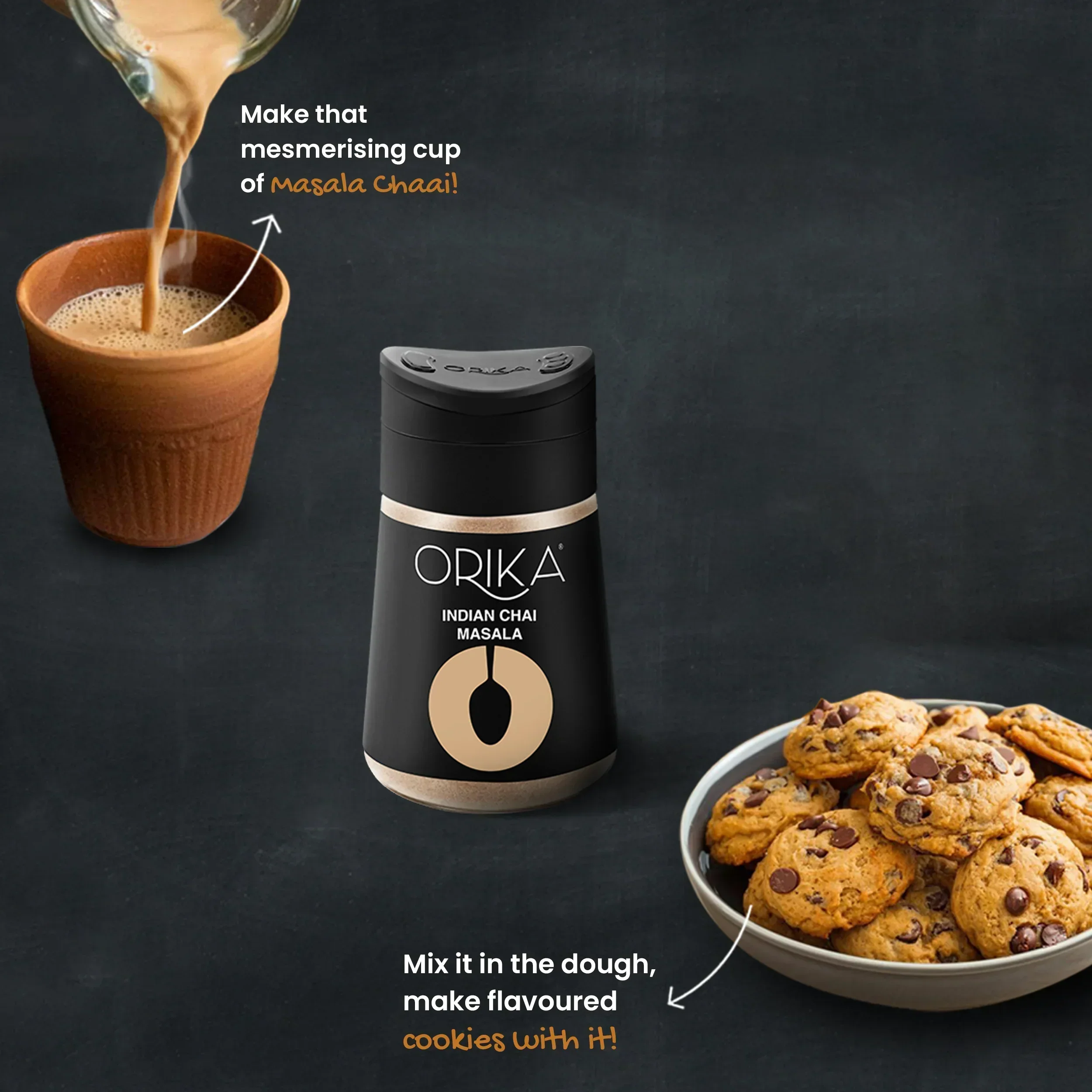 Orika combo of Indian Chai Masala 60g & Idukki Bold Green Cardamom 50g - Image 3