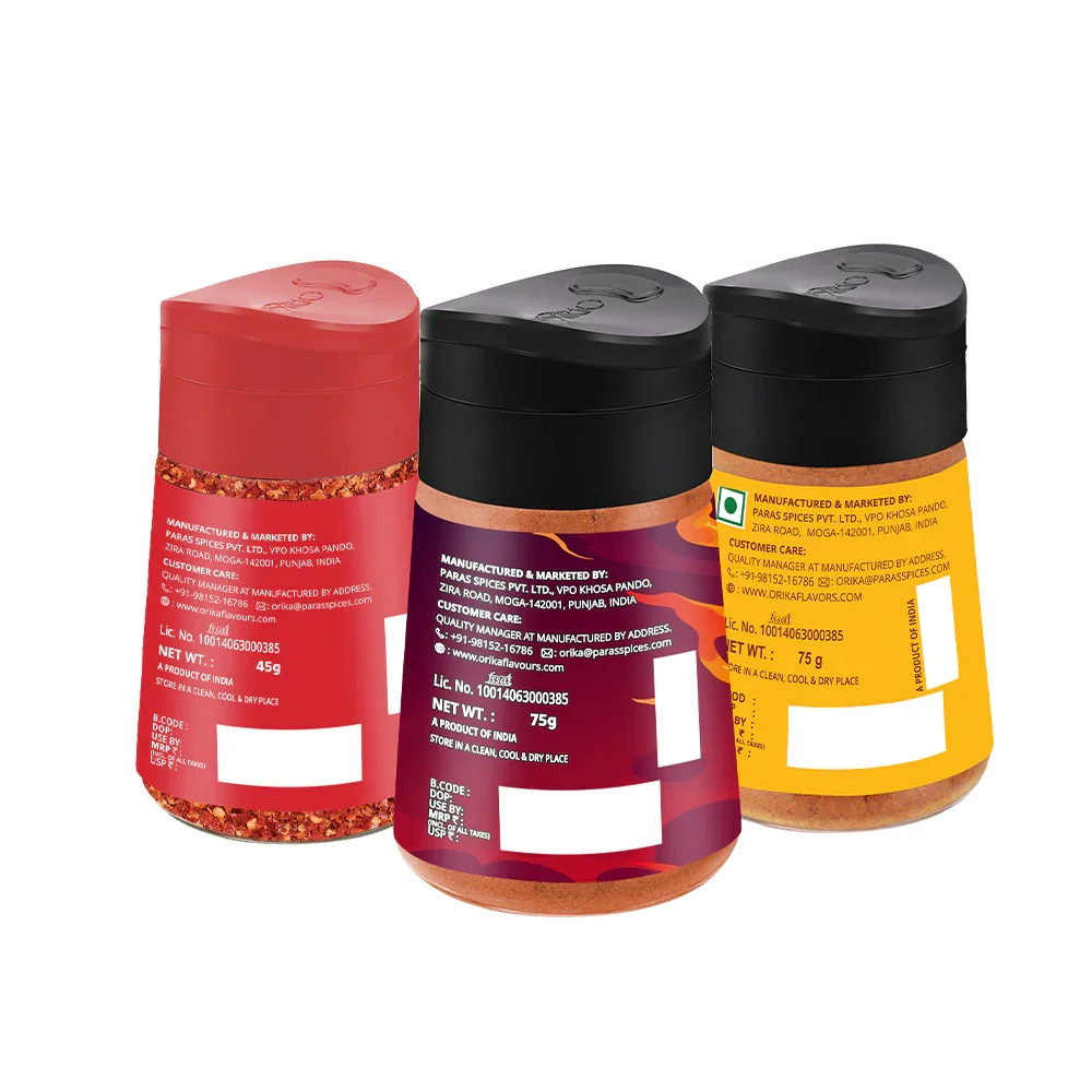 Orika Combo of Korean Seasoning, Red Chilli Flakes & African Per Peri Seasoning - Image 2