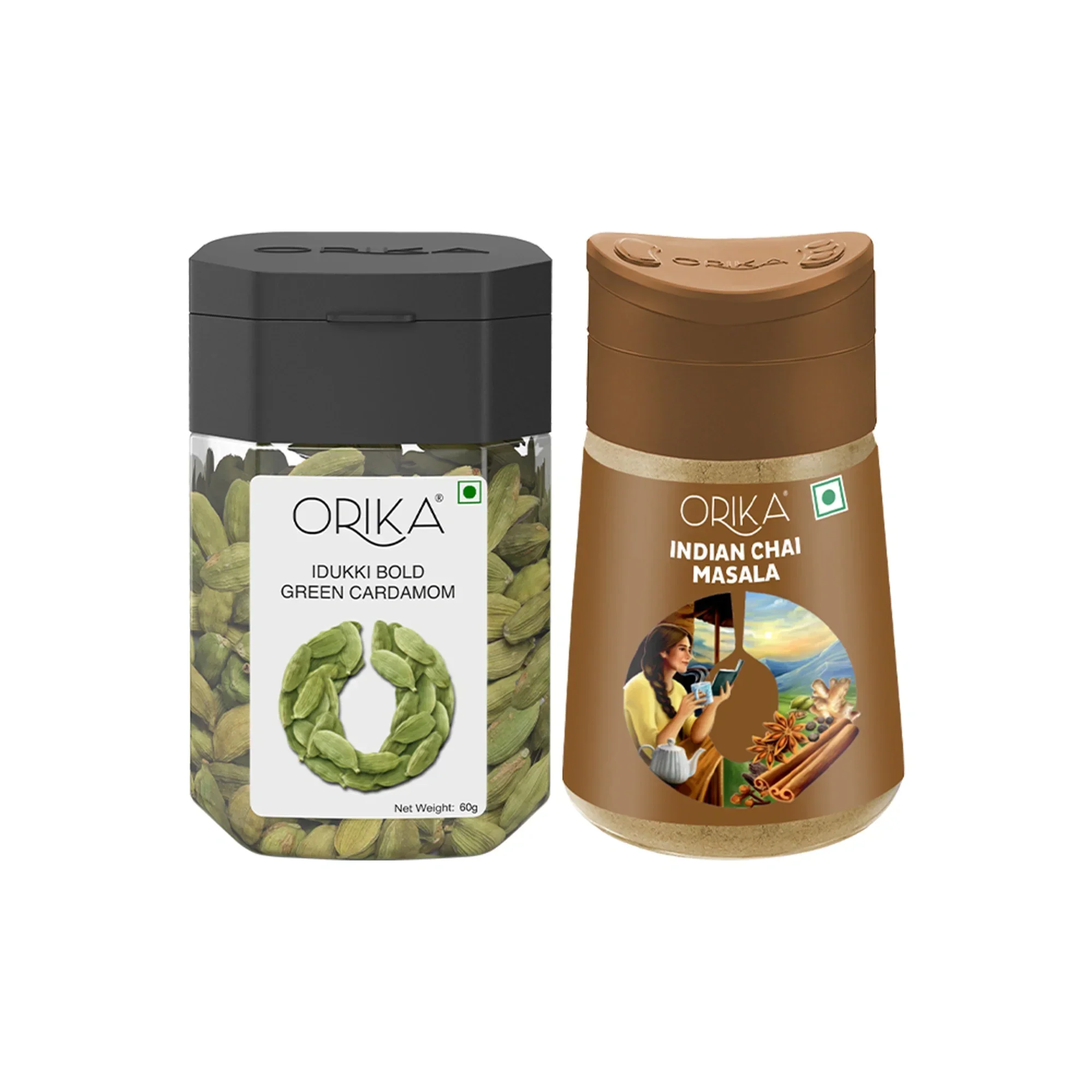 Orika combo of Indian Chai Masala 60g & Idukki Bold Green Cardamom 50g - Image 13