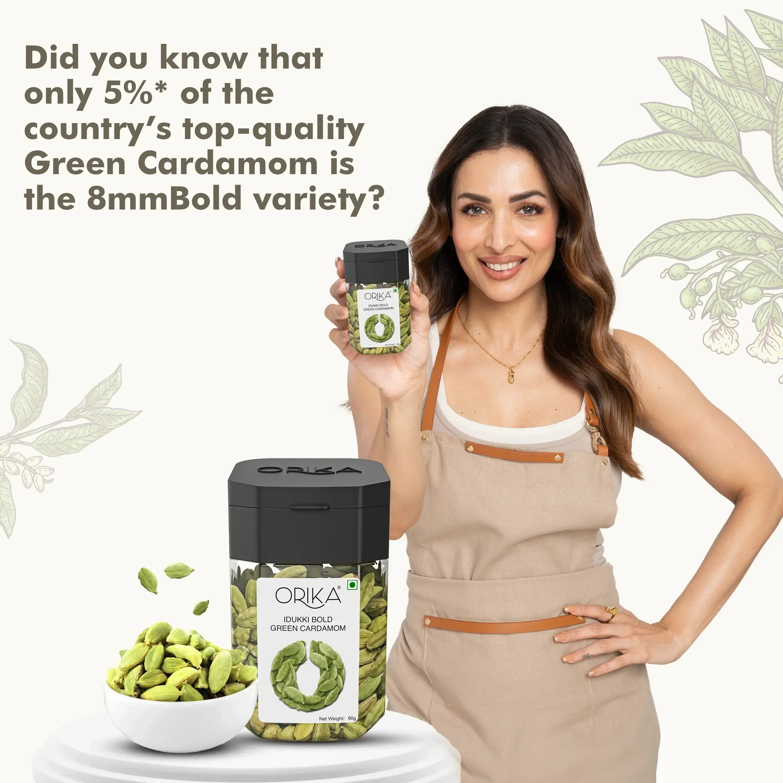 Orika Gourmet Spice Fusion Idukki Bold Green Cardamom 50g, Nagauri Bold Cumin 100g, Kashmiri red chili Powder 100g, Pink salt 100g - Image 3