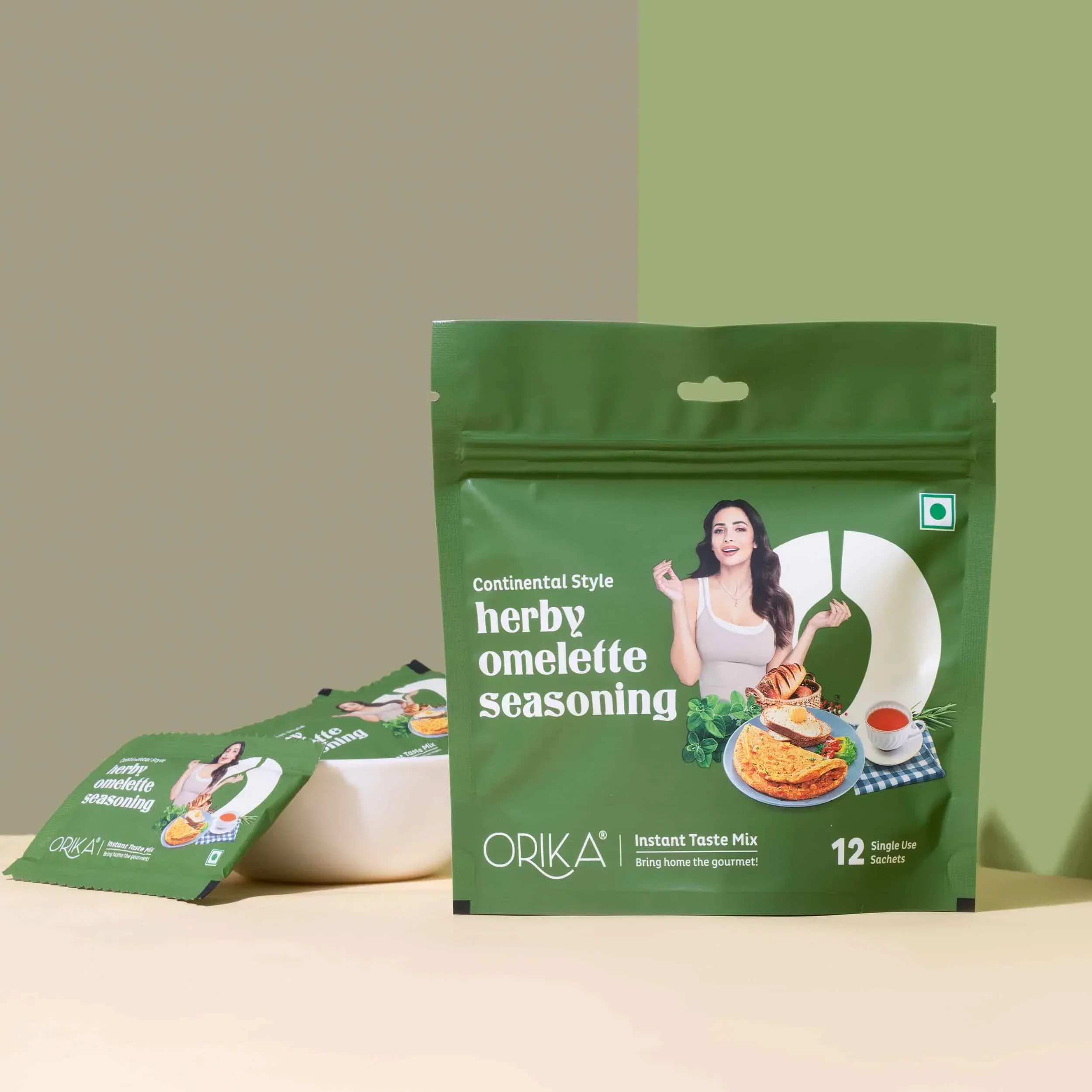 Continental Style Herby Omelette Seasoning-12 single use sachets - Image 7