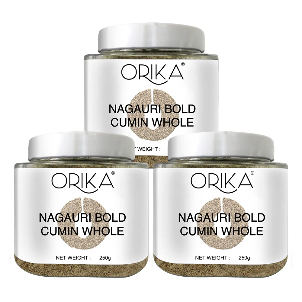 Orika Nagauri Bold Cumin (Jeera / Zeera) Whole Jar, 250gm - Image 11