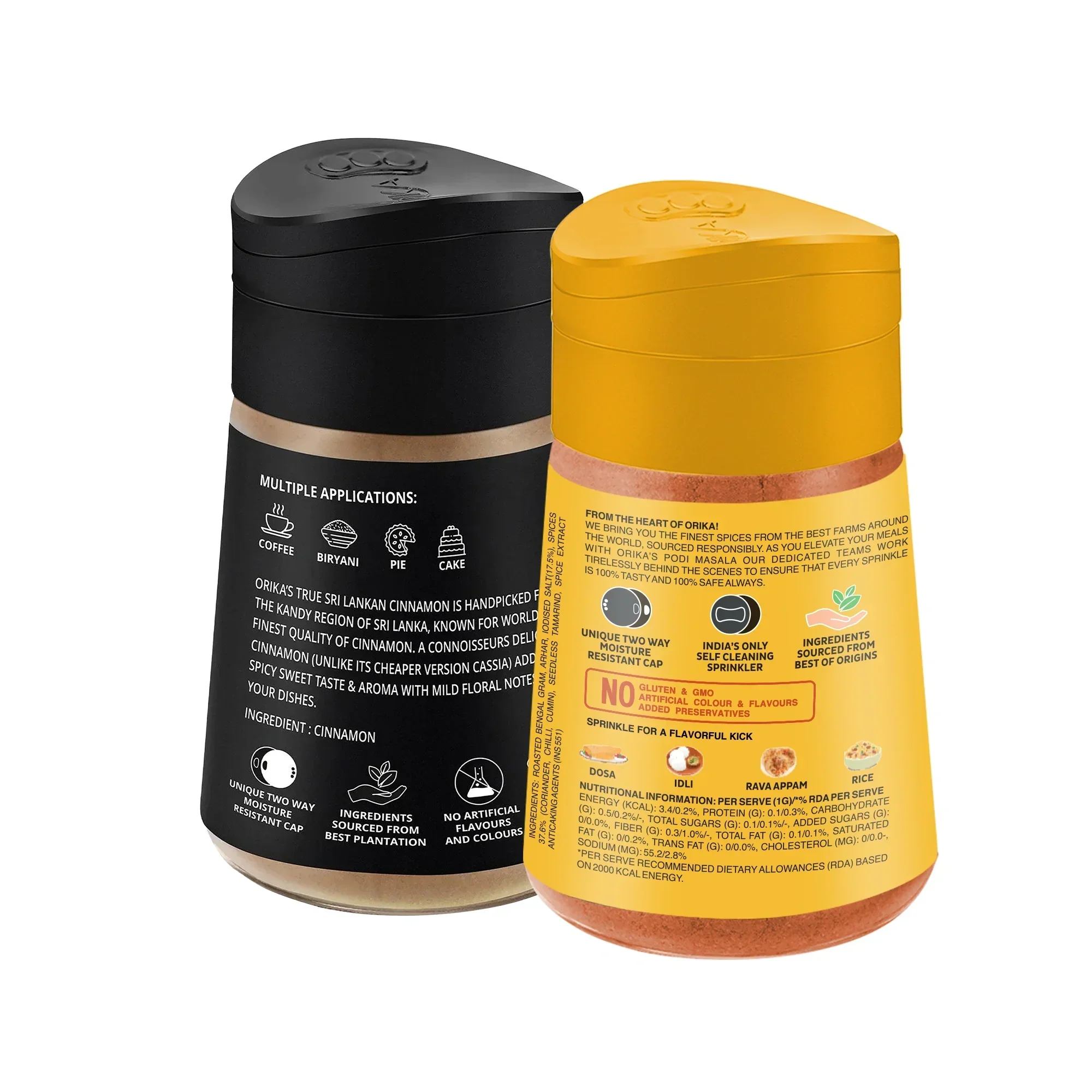 Orika Gourmet cooking combo of True Sri Lankan Cinnamon Powder 50g & Southern Gun Powder 80g - Image 3