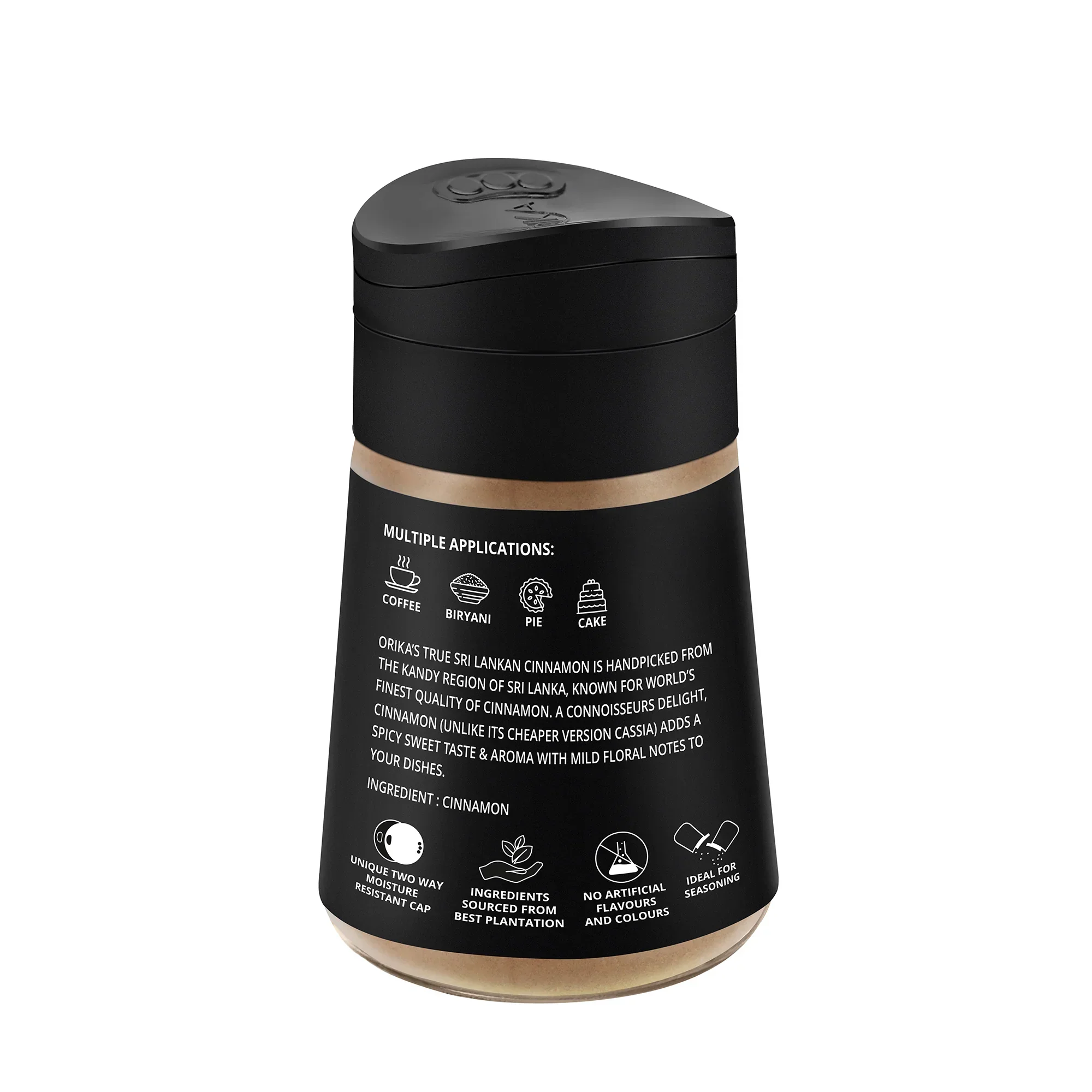 Orika Gourmet Herbs Sprinkler Combo Gourmet Herb Mix 25g,  Mexican Seasoning 80g, True Sri Lankan Cinnamon 50g - Image 8