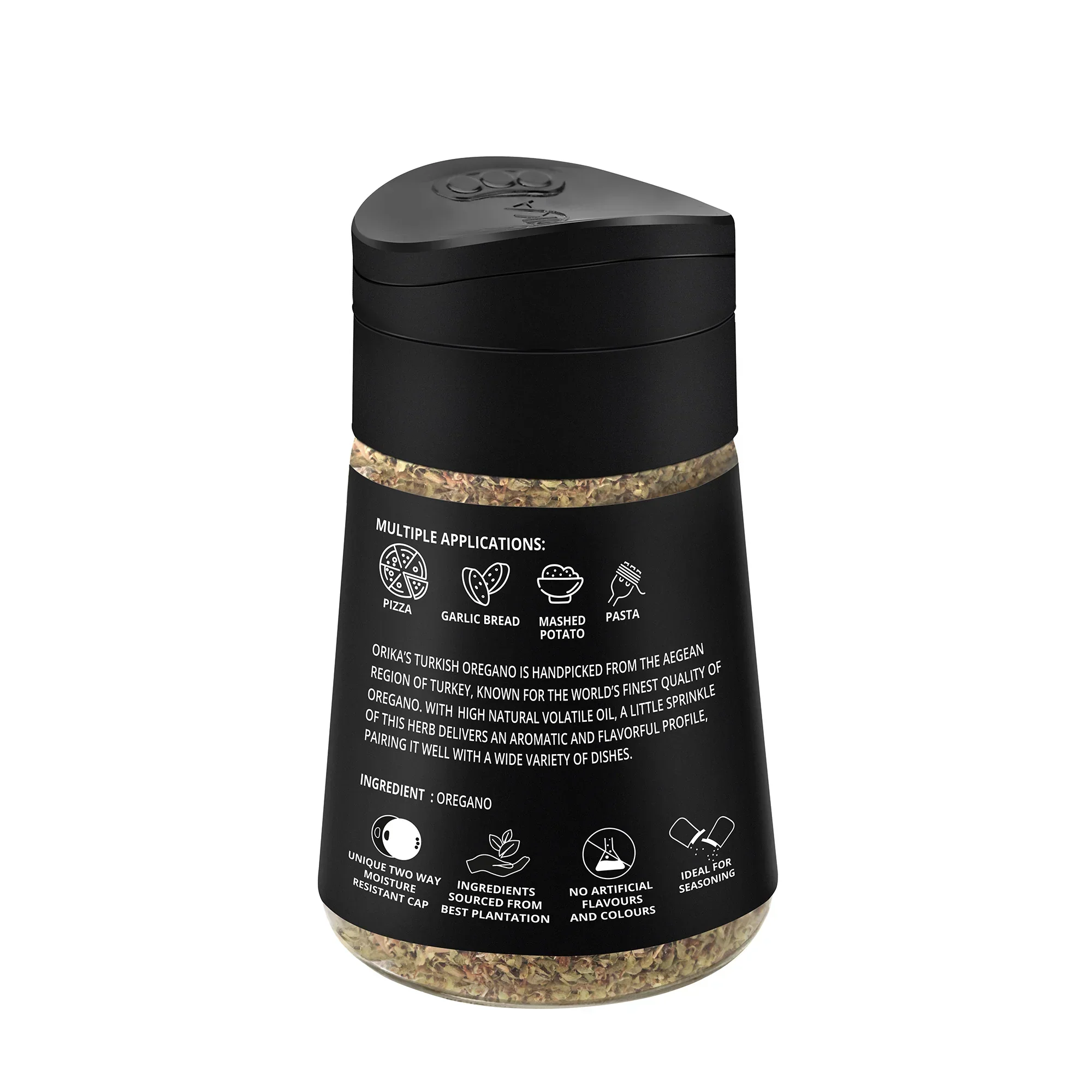 Orika Gourmet herb sprinkler combo (Turkish Oregano + Egyptian Basil + Italian Seasoning) - Image 5