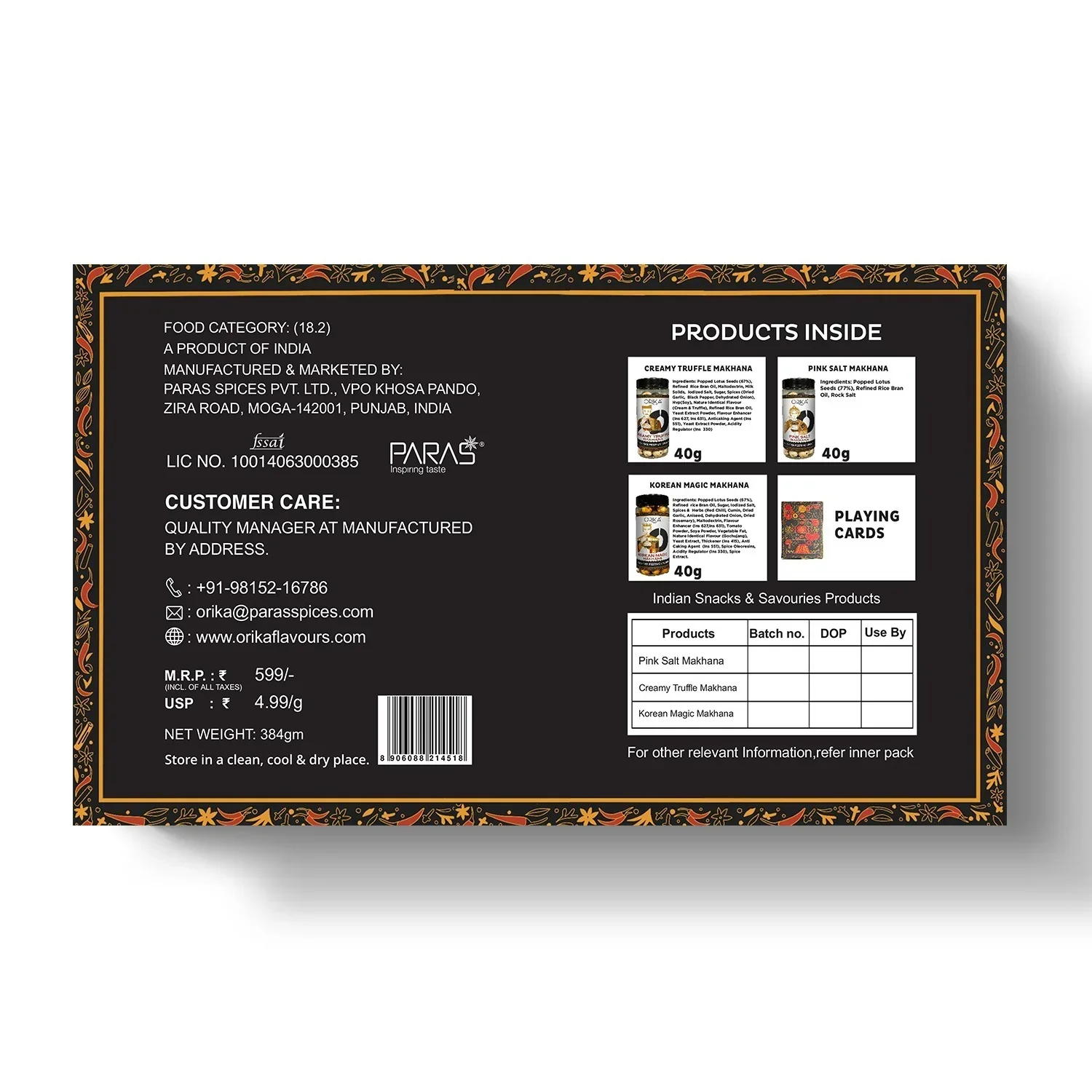 Orika Royal Makhana Gift Box | 120g - Image 3