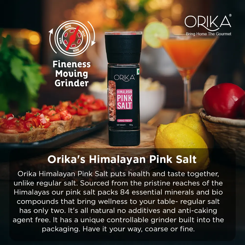 Orika Himalayan Pink Salt Grinder | 100g - Image 3