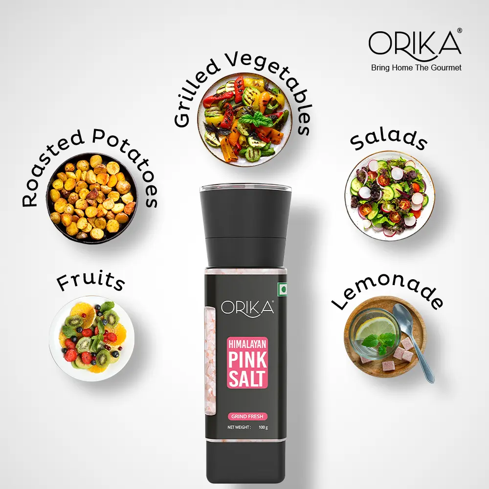 Orika Himalayan Pink Salt Grinder | 100g - Image 4