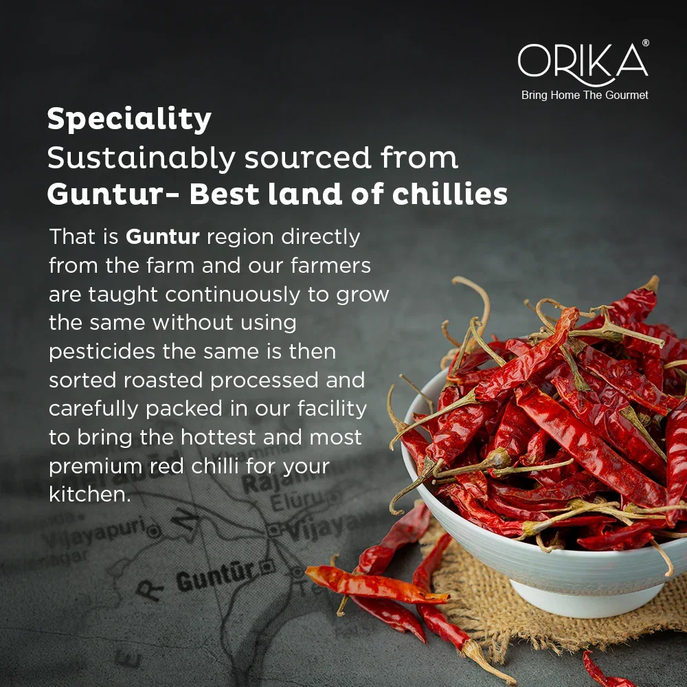 Orika Hot Red Chilli Powder (100 gm, 200gm, 500gm) - Image 4