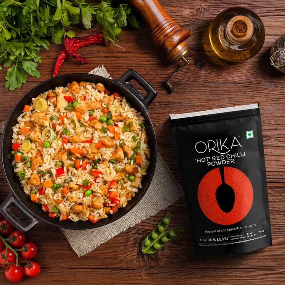 Orika Hot Red Chilli Powder (100 gm, 200gm, 500gm) - Image 7