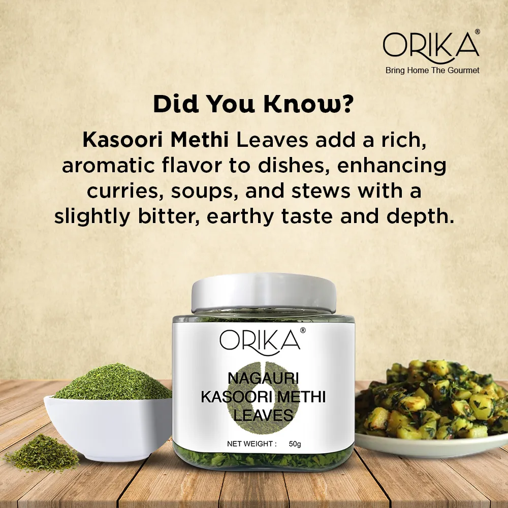 Orika Kasoori / Kasuri Methi Whole, Fenugreek Leaves | 50g - Image 3