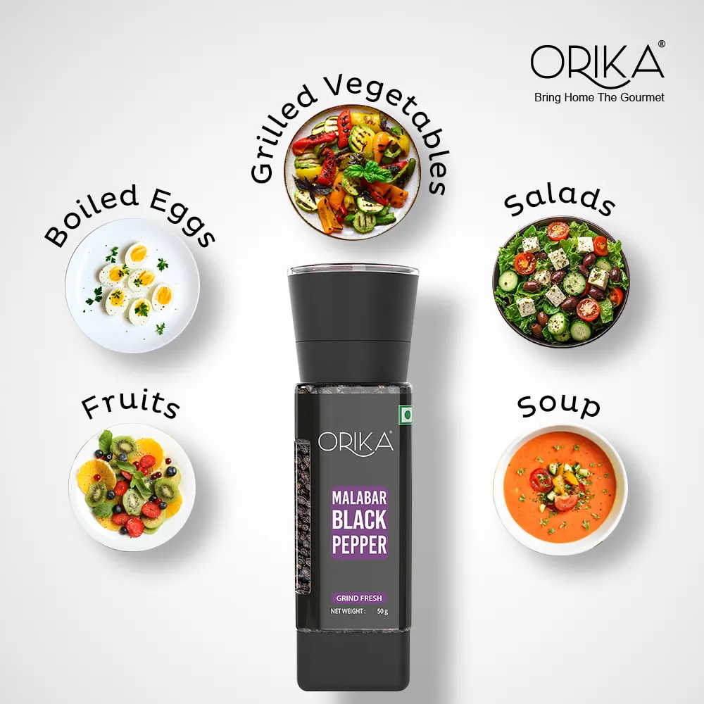 Orika Malabar Black Pepper Grinder | 50g - Image 4