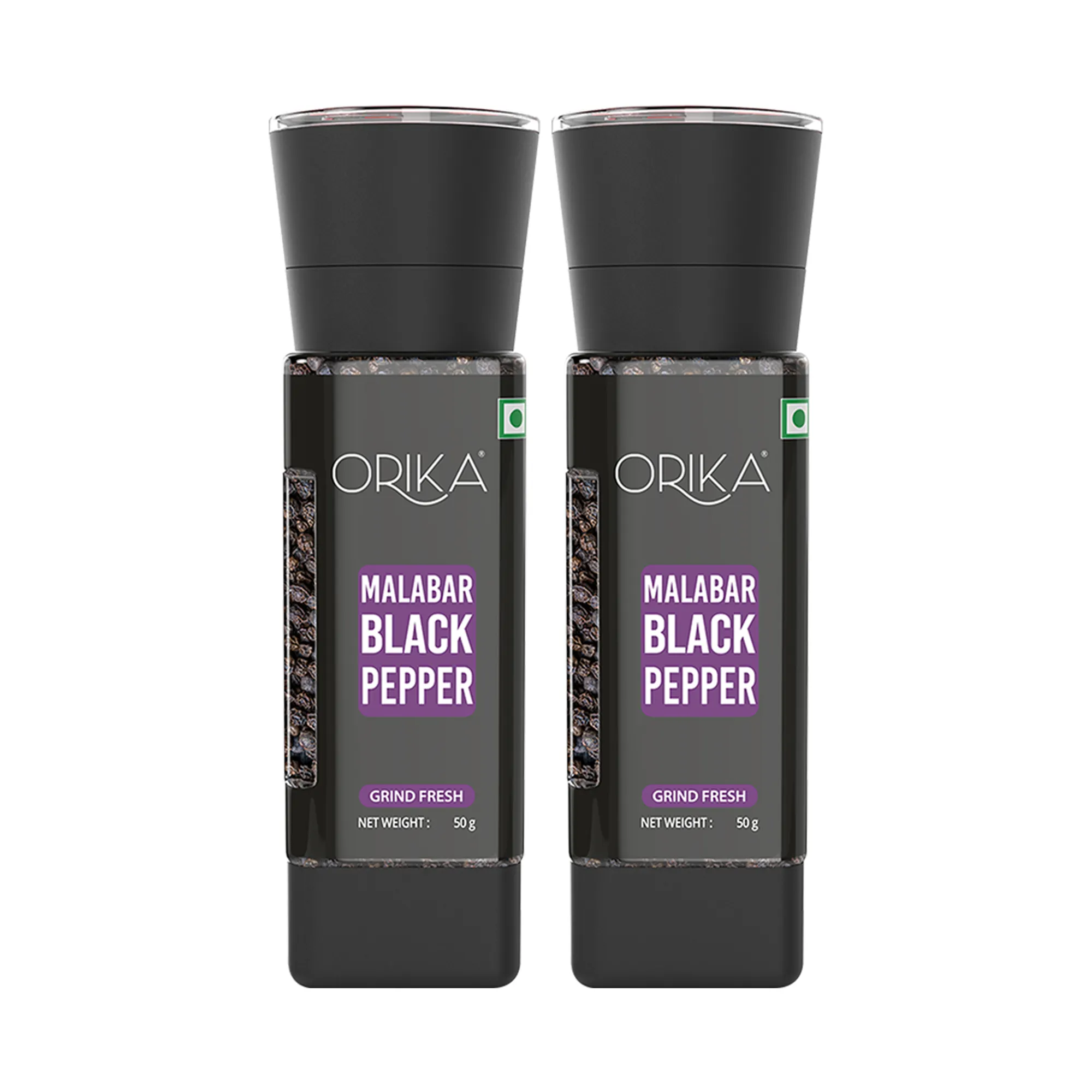 Orika Malabar Black Pepper Grinder | 50g - Image 8
