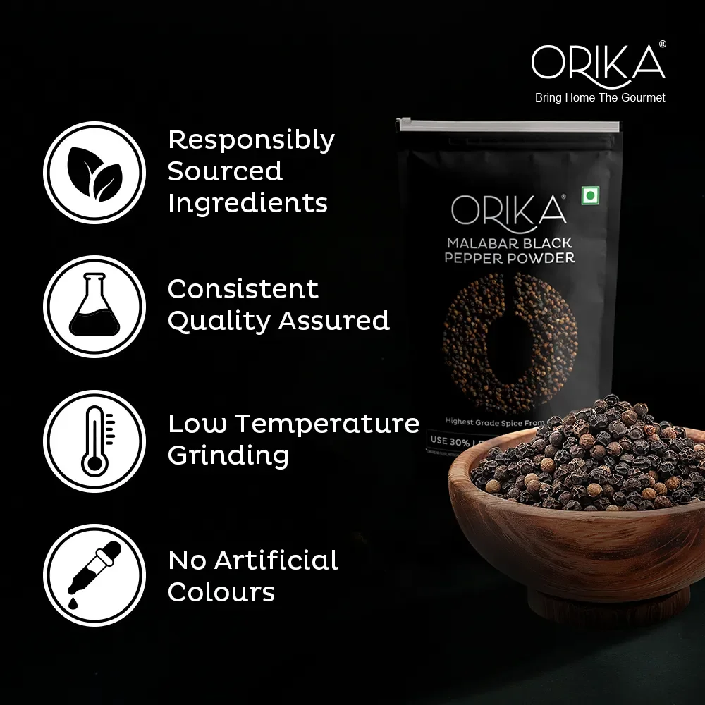 Orika Malabar Black Pepper Powder, 100gm - Image 3