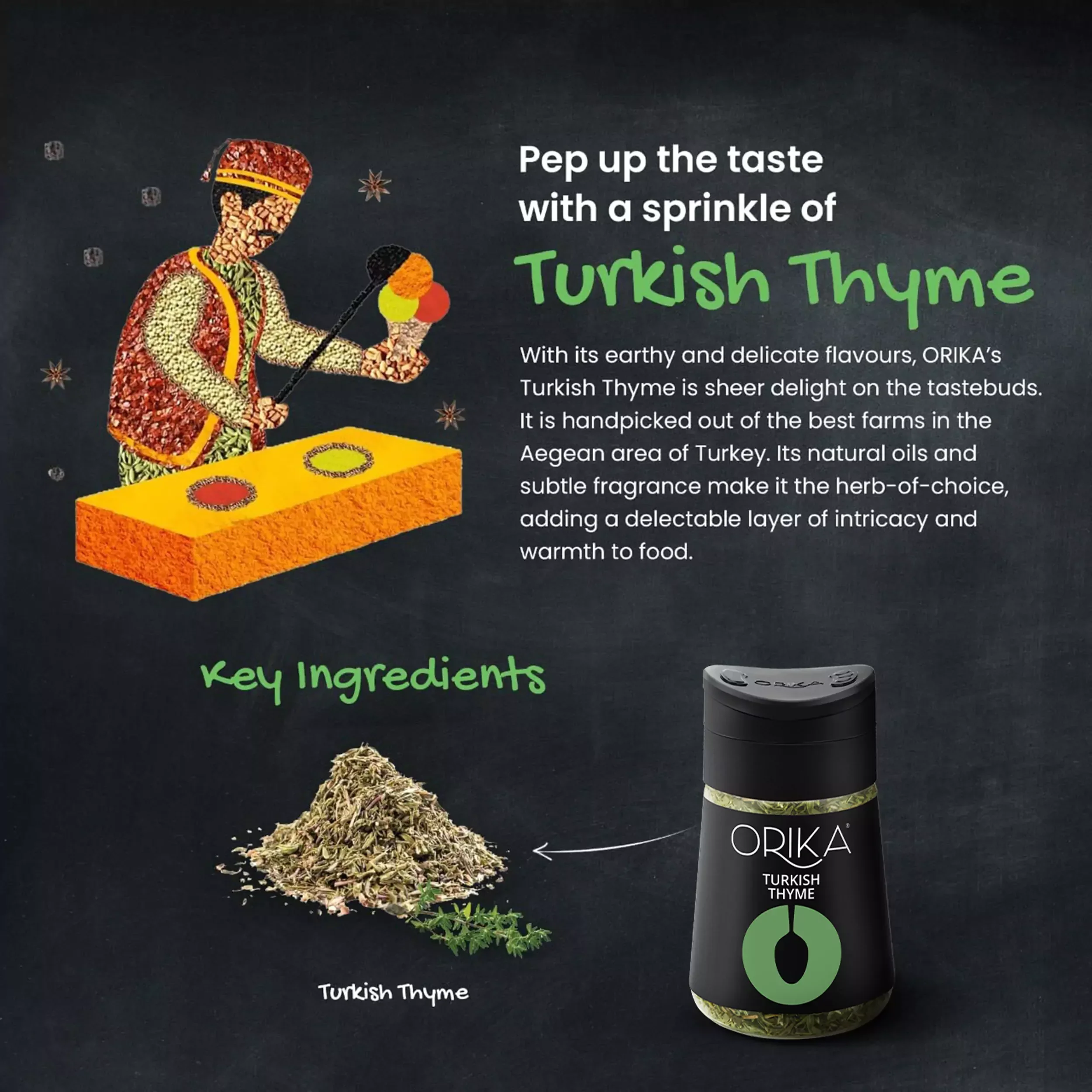 Orika Multipurpose Seasoning Combo (Italian Seasoning + Himalayan Parsley + All Purpose Mexican Seasoning + Egyptian Basil + Turkish Thyme) - Image 11