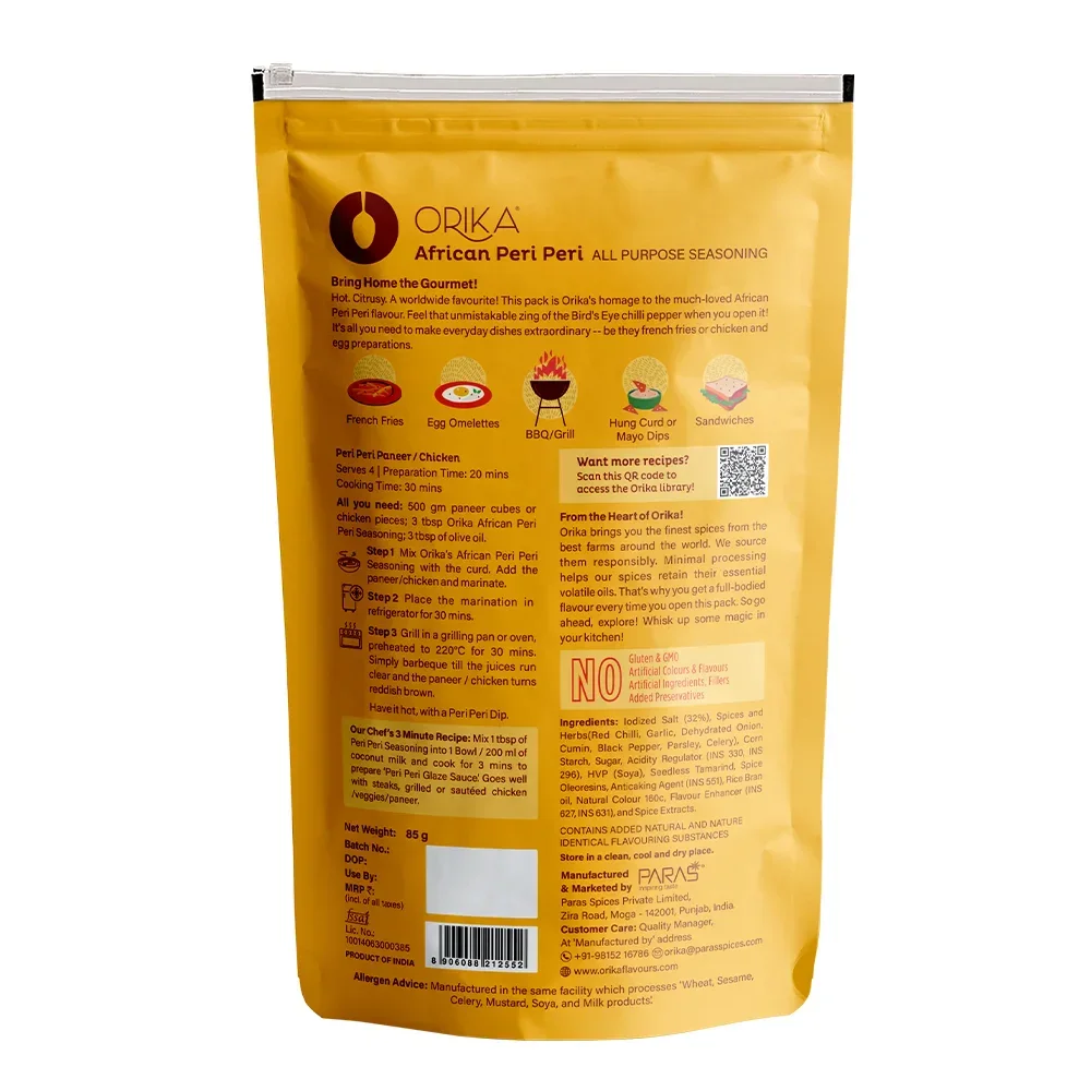 Orika African Peri Peri All Purpose Seasoning | 85g - Image 9
