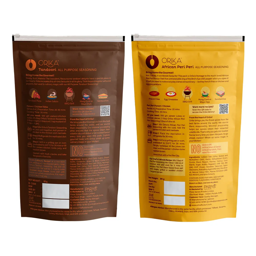 Orika African Peri Peri & Tandoori All Purpose Seasoning Marinade Combo 170 Gm - Image 11
