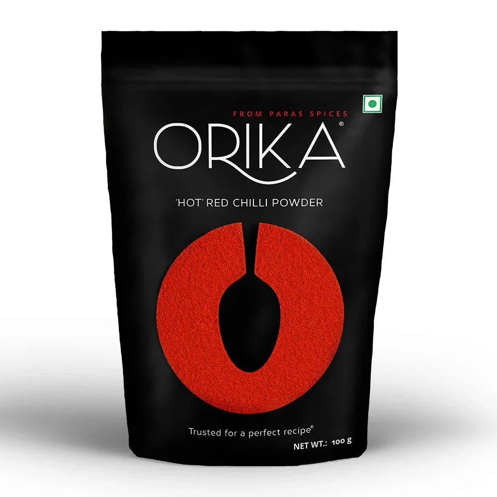 Orika Kitchen Essentials Combo 1 (Hot Red Chilli Powder 2pc, Salem Turmeric Powder 2pc, Coriander Powder 2pc) (Pack of 6, 100gms each) - Image 3