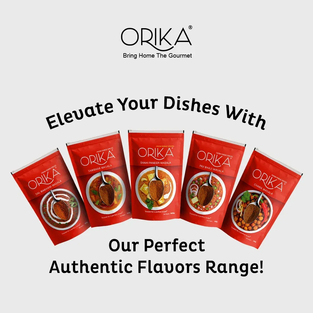 Orika Indian Mix Combo 3 (Shahi Paneer Masala, Chana Masala, Rajma Masala, Dal Makhani Masala) (Pack of 4, 100gms each) - Image 8