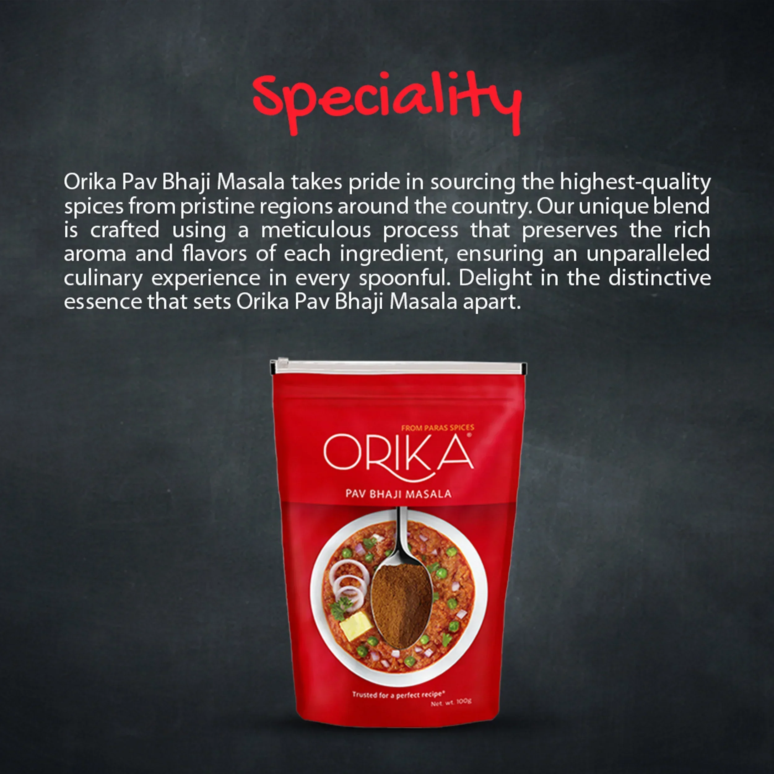 Orika Indian Delicacy combo Sambhar Masala, Pav Bhaji Masala, Garam Masala (Pack of 3, 100gms each) - Image 22