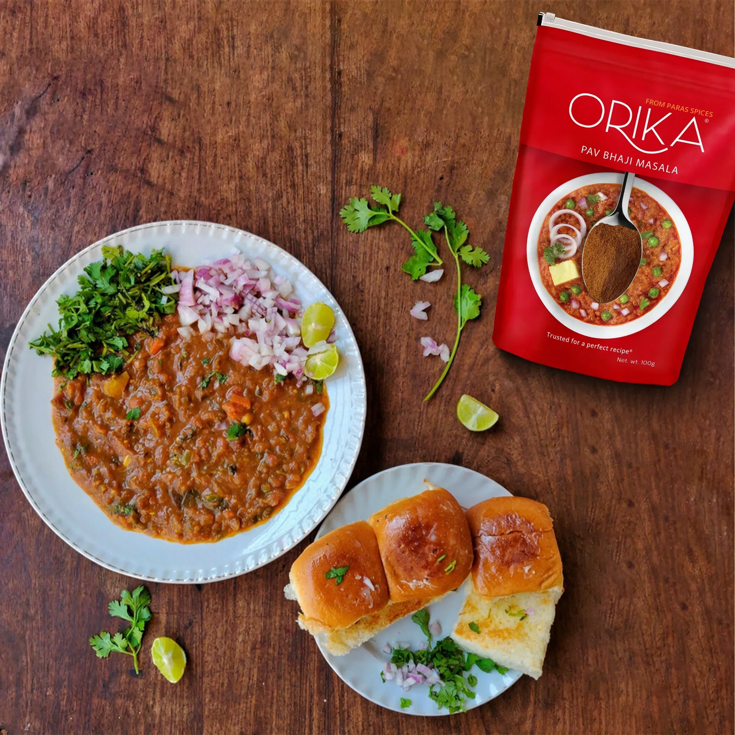 Orika Indian Delicacy combo Sambhar Masala, Pav Bhaji Masala, Garam Masala (Pack of 3, 100gms each) - Image 23