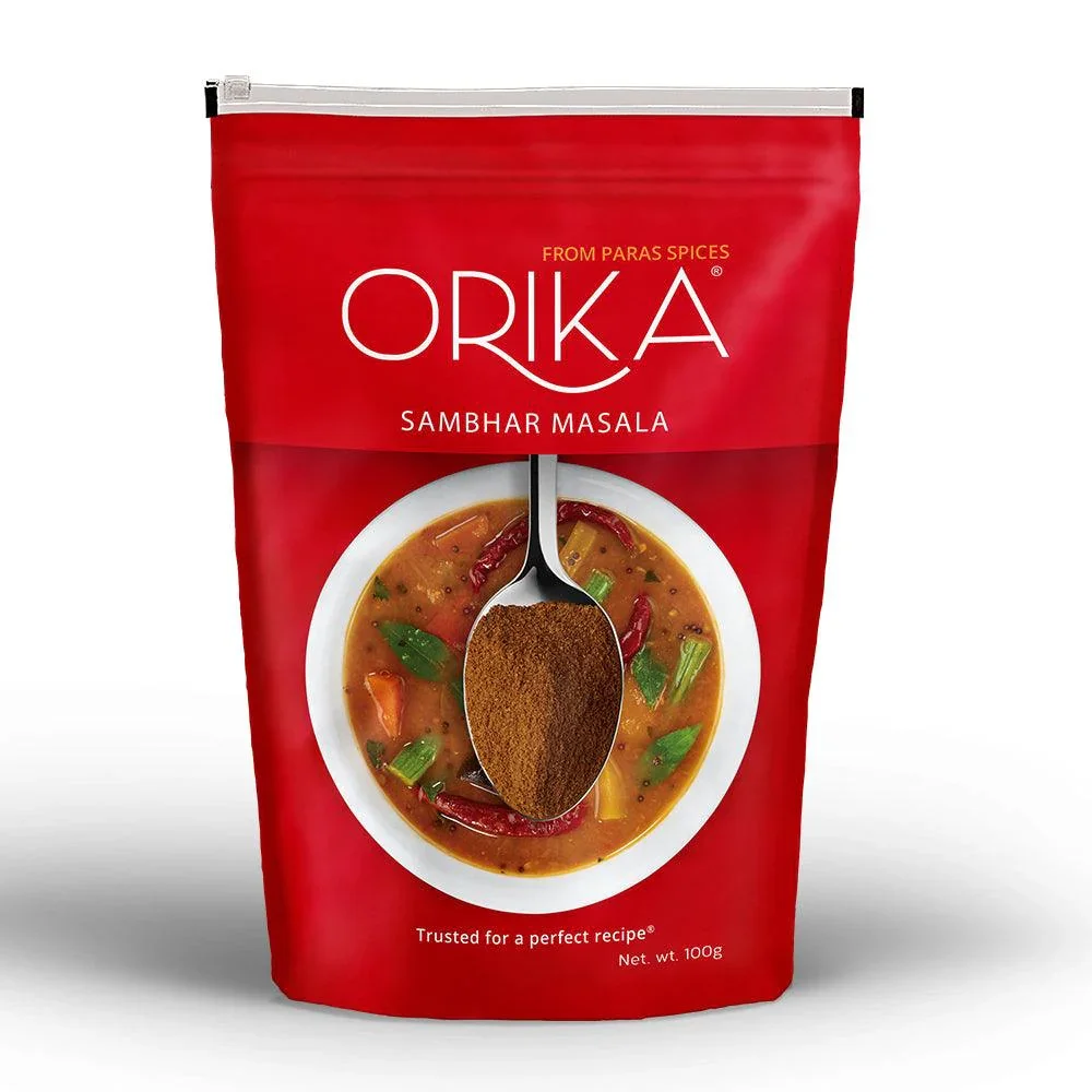 Orika Indian Delicacy combo Sambhar Masala, Pav Bhaji Masala, Garam Masala (Pack of 3, 100gms each) - Image 3