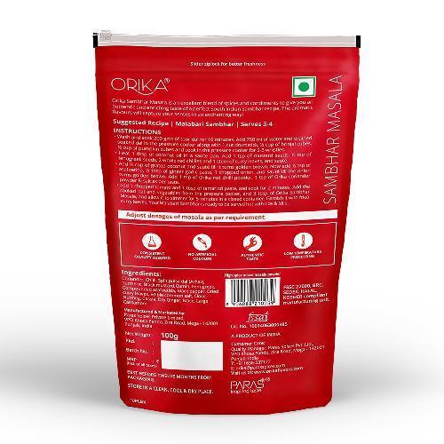 Orika Indian Delicacy combo Sambhar Masala, Pav Bhaji Masala, Garam Masala (Pack of 3, 100gms each) - Image 4