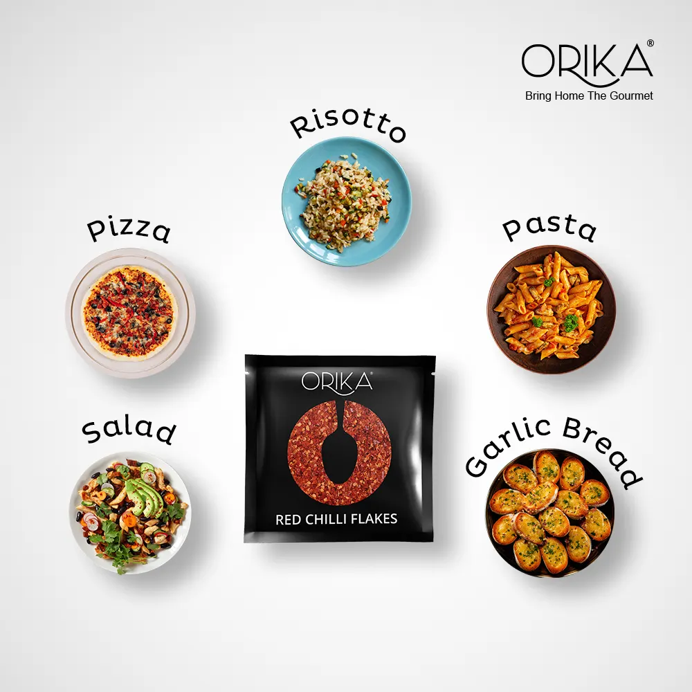 Orika Red Chilli Flakes Jar | 40g (50 Sachets) - Image 3