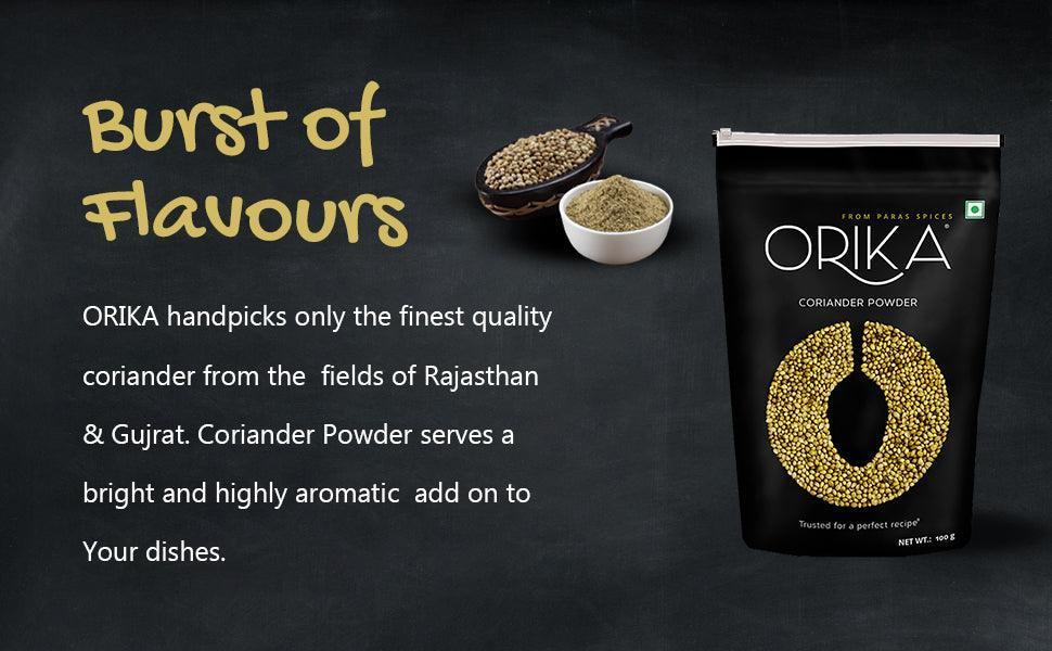Orika Everyday kitchen essential (Malabar Black Pepper Powder, Salem Turmeric Powder, Coriander Powder), (Pack of 3, 100gms each) - Image 15