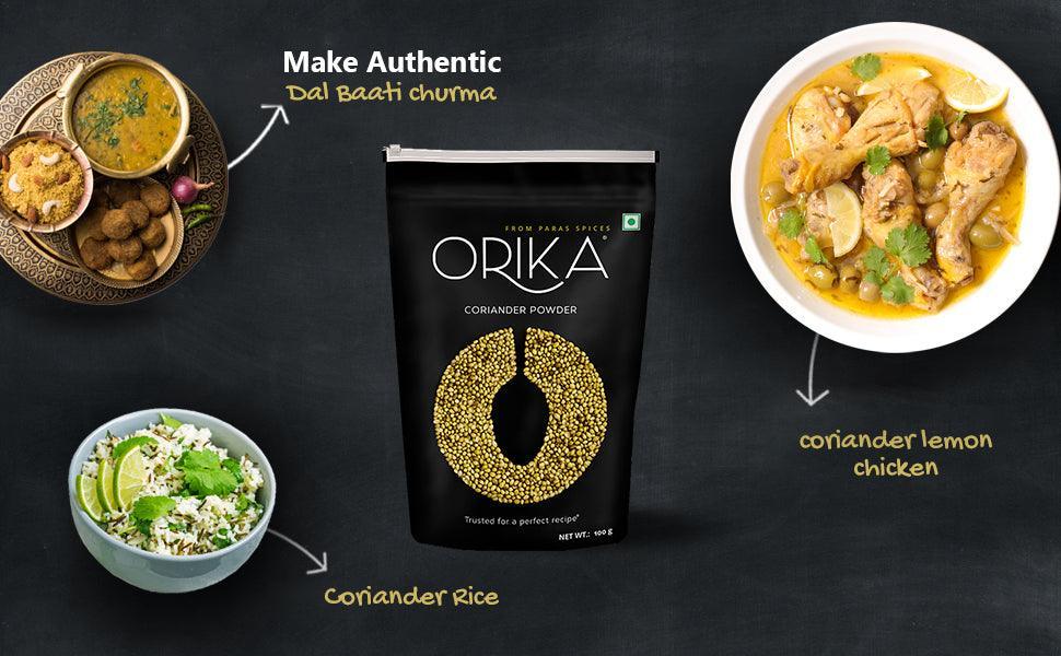 Orika Everyday kitchen essential (Malabar Black Pepper Powder, Salem Turmeric Powder, Coriander Powder), (Pack of 3, 100gms each) - Image 17
