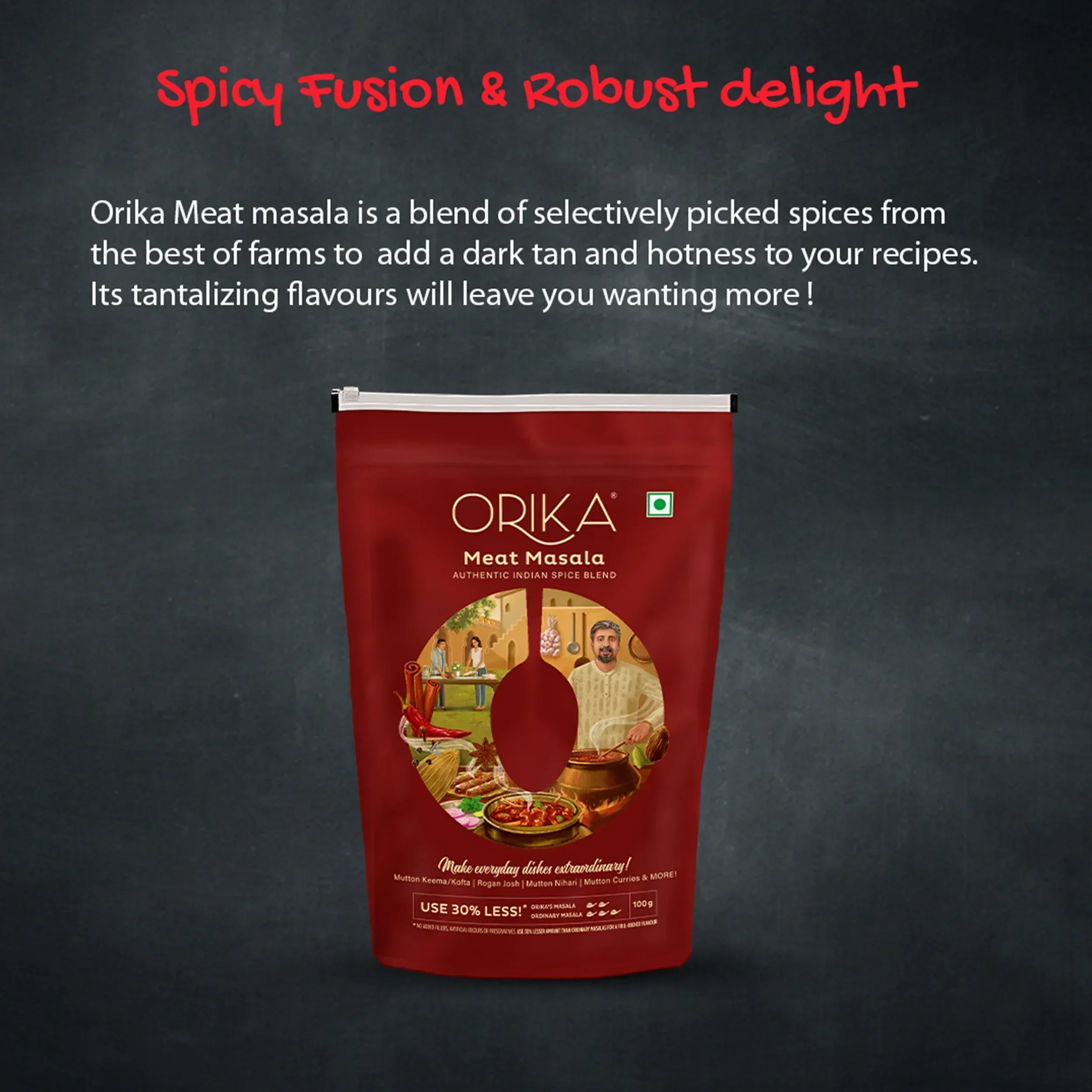 Orika Non Veg Delight Combo, Chicken Masala, Meat Masala, Garam Masala (Pack of 3, 100gms each) - Image 16
