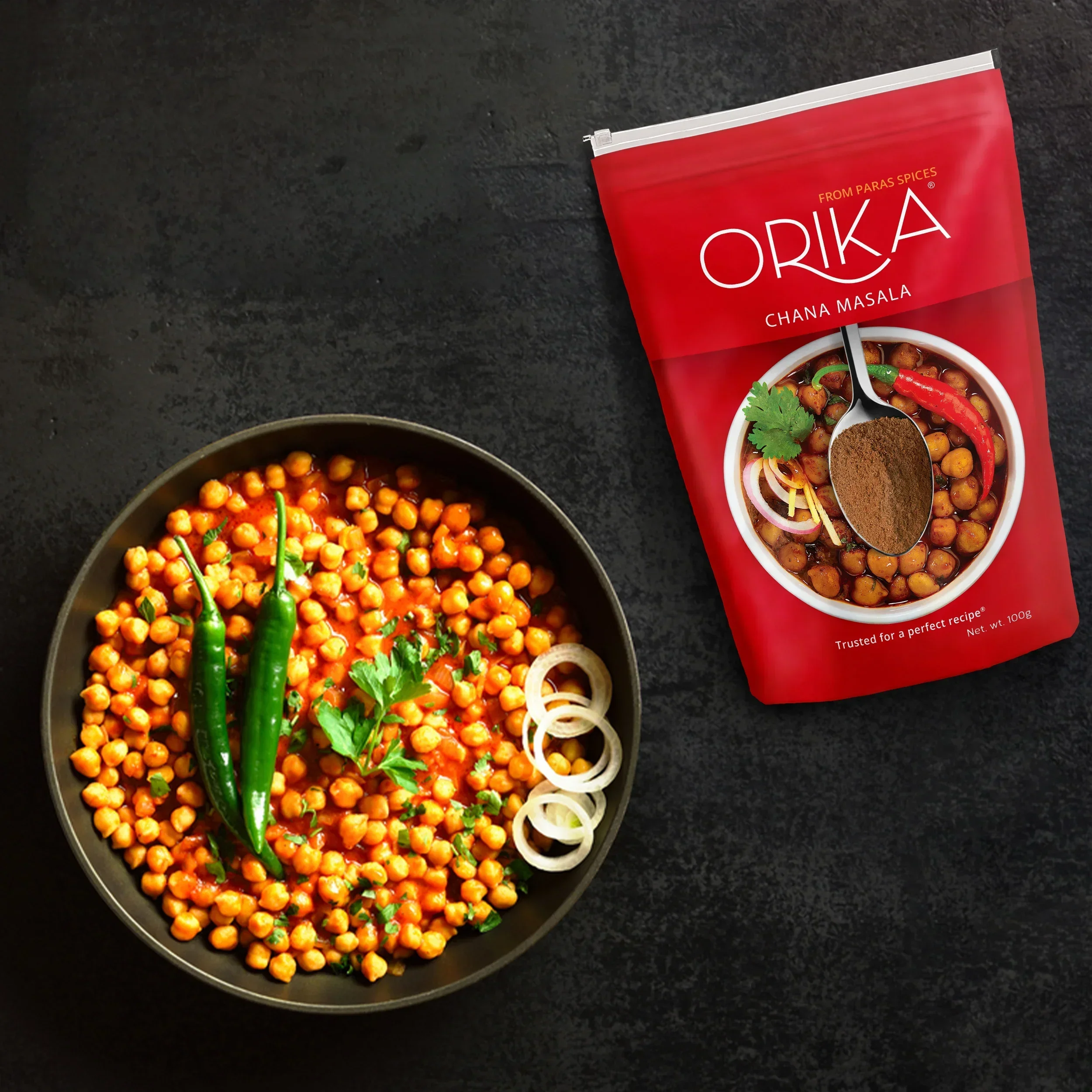 Orika Paneer-Chana Combo (Shahi Paneer Masala, Chana Masala, Kitchen King Masala) (Pack of 3, 100gms each) - Image 24