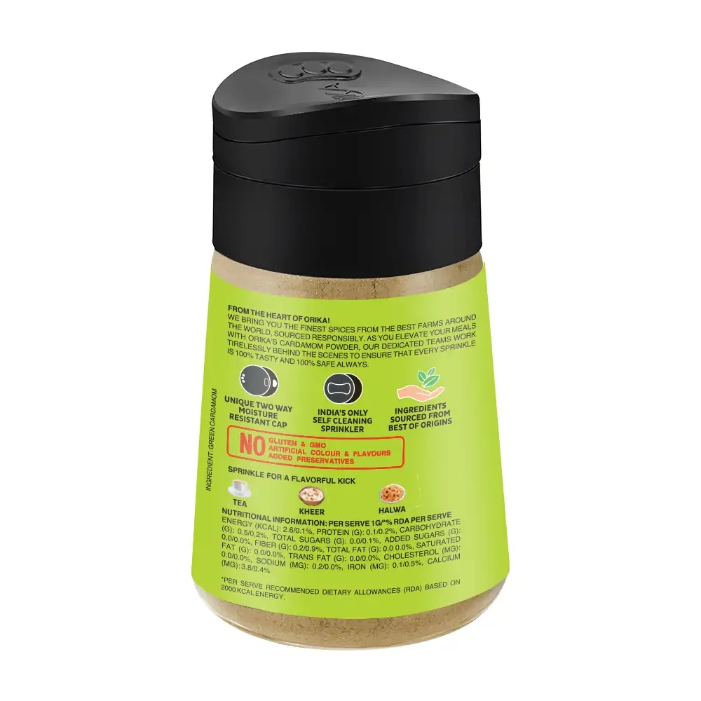 Orika Green Cardamom Powder | Pure Elaichi Powder | Aromatic & Flavourful | 100% Natural | 40g - Image 8