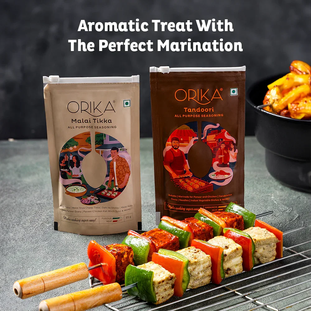 Orika Grill & Chill Portable Barbeque Griller Set with Seasonings/Marinades - Image 4