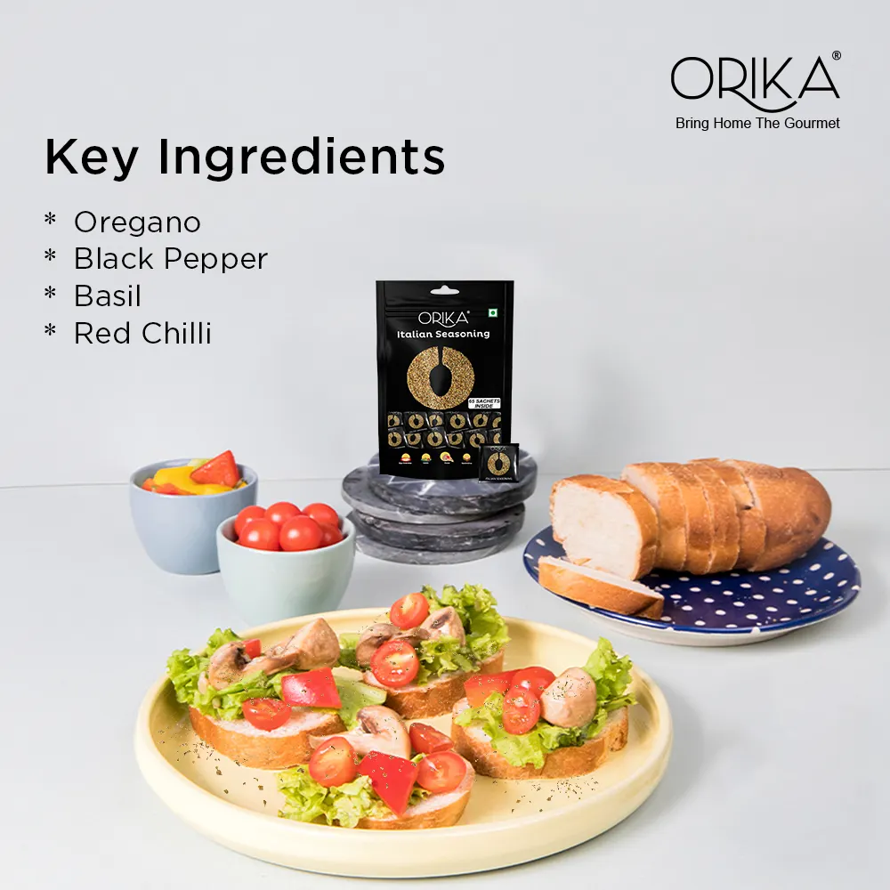 Orika Italian Oregano Pizza Seasoning | 65 Sachets (0.8g each) - Image 3