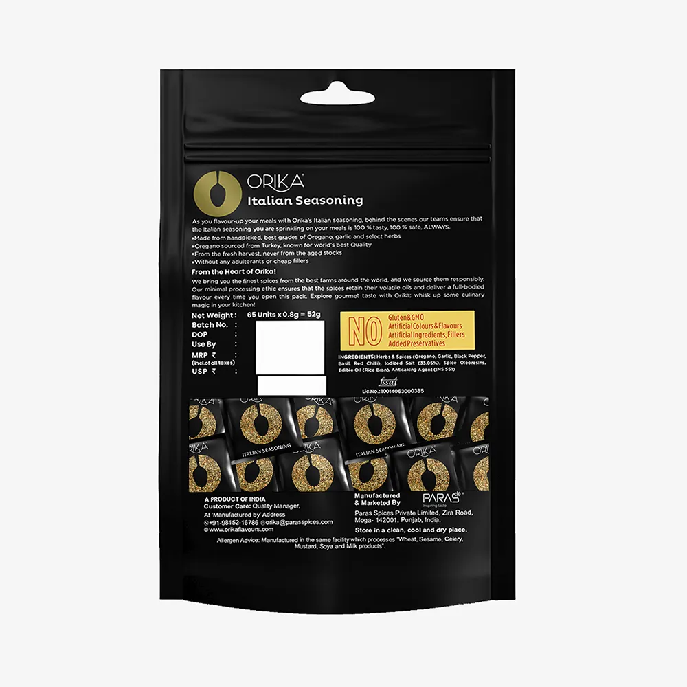 Orika Italian Oregano Pizza Seasoning | 65 Sachets (0.8g each) - Image 9