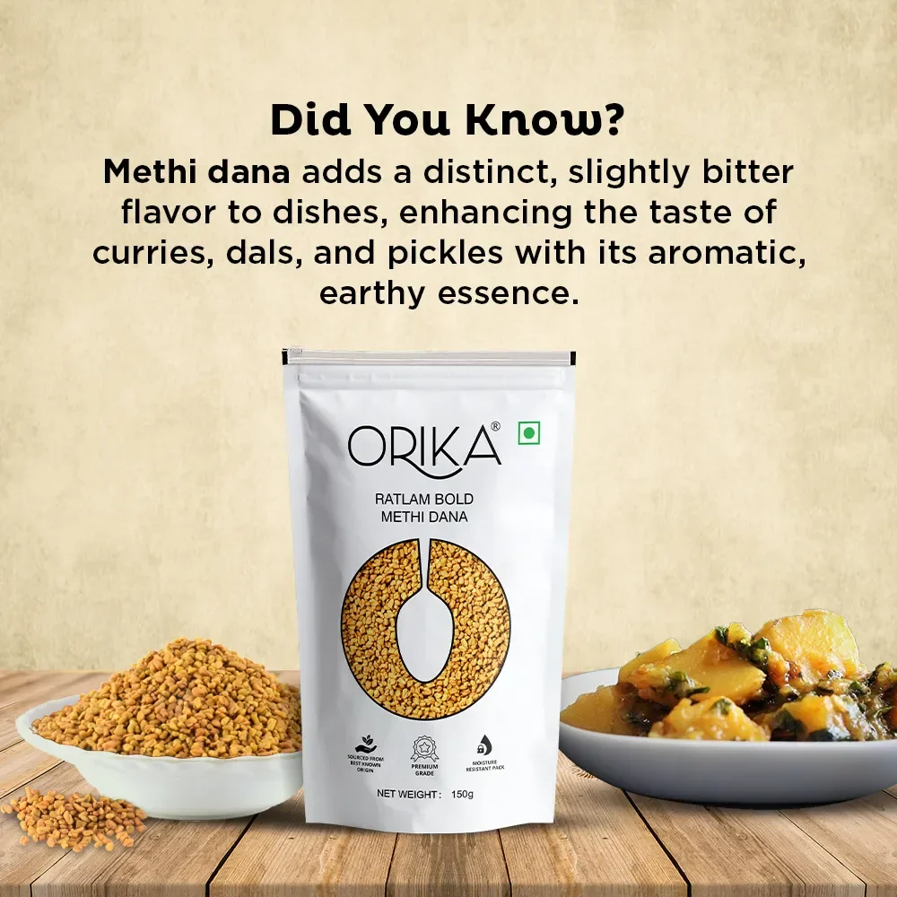 Orika Ratlam Bold Methi Dana | 150g - Image 4