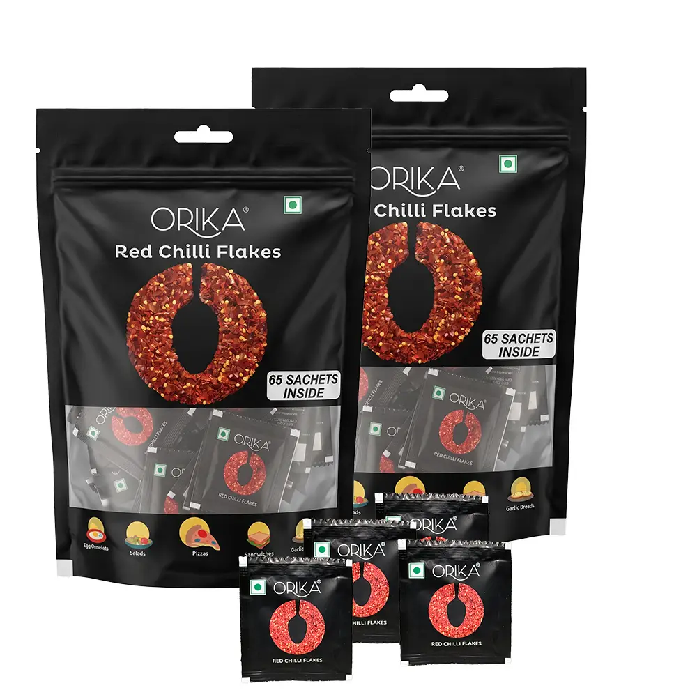 Orika Red Chilli Flakes | 65 Sachets (0.8g each) - Image 11