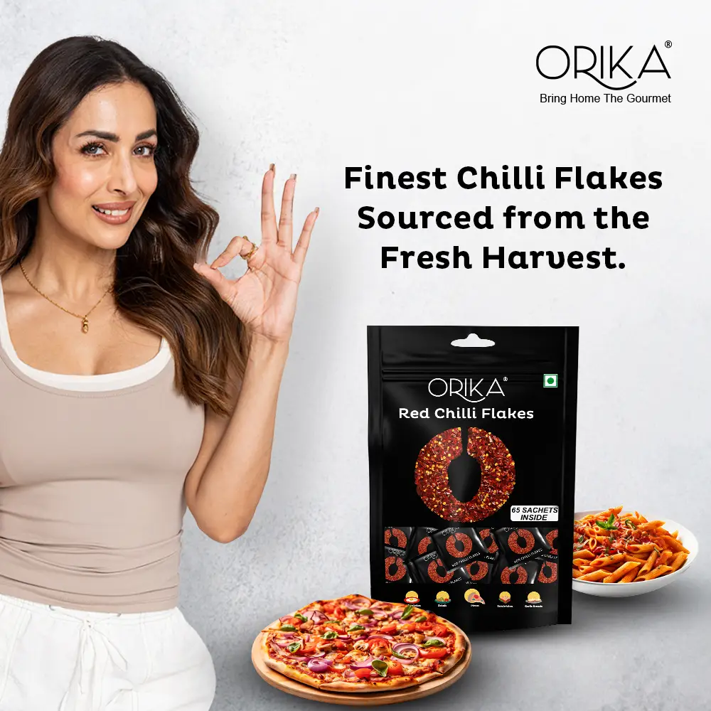 Orika Red Chilli Flakes | 65 Sachets (0.8g each) - Image 3
