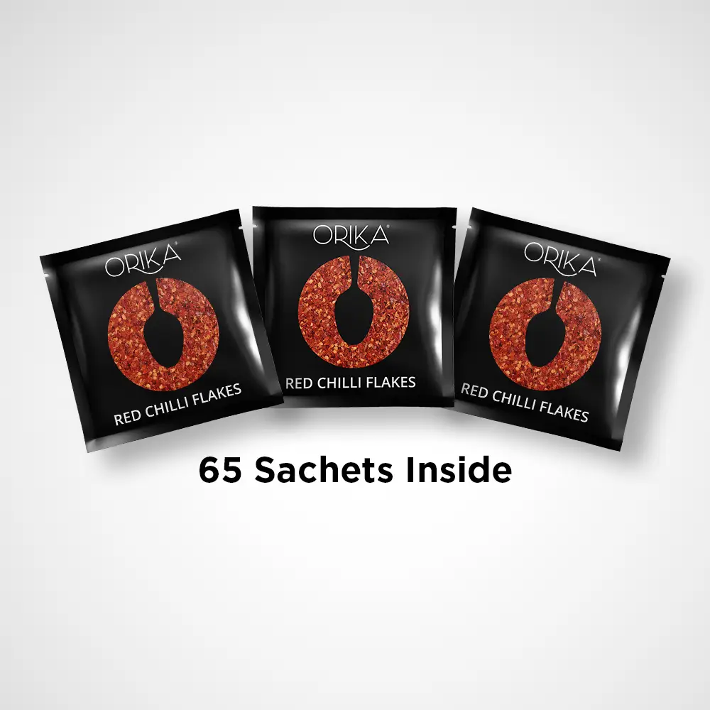Orika Red Chilli Flakes | 65 Sachets (0.8g each) - Image 7