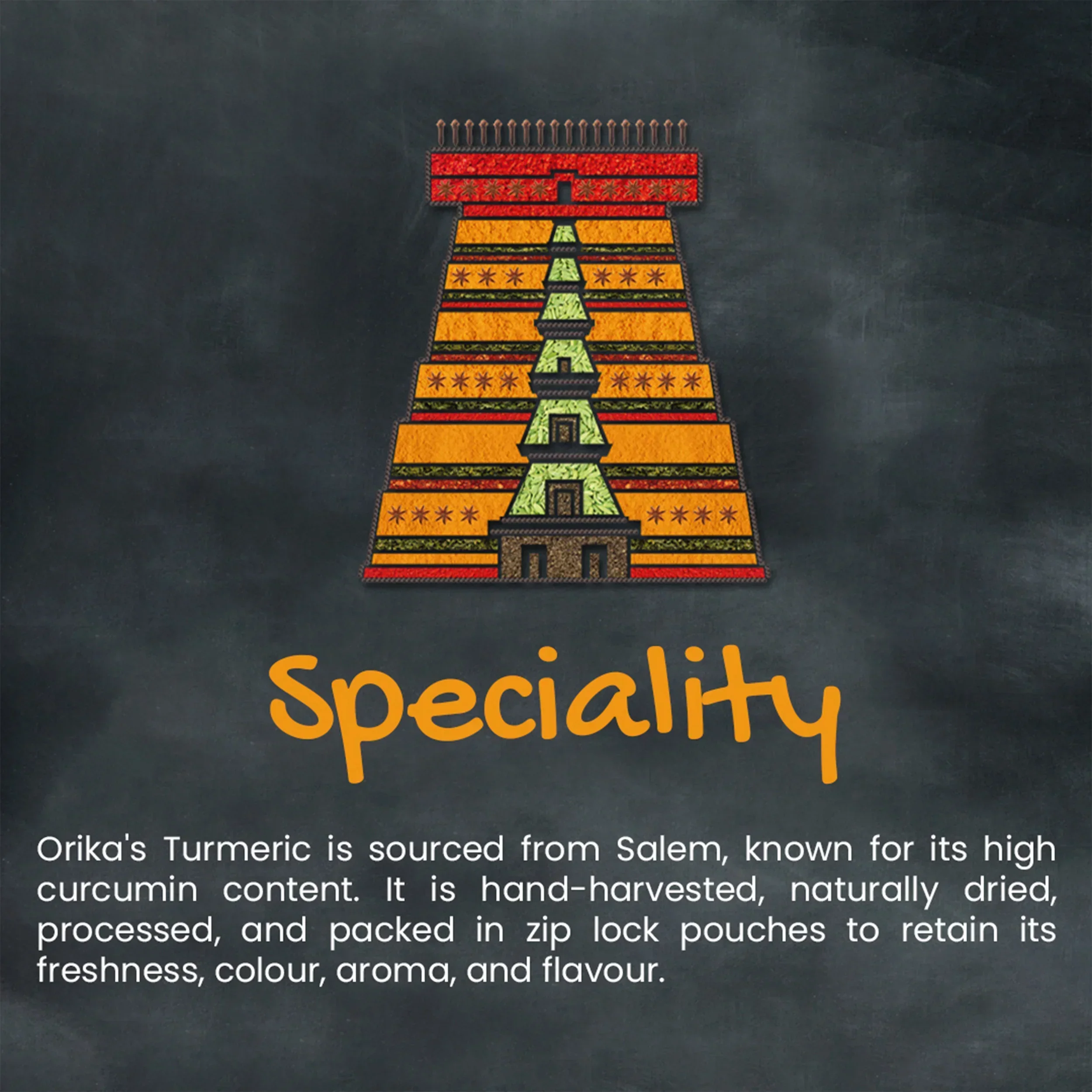 Orika Salem Turmeric, Hot Red Chilli Powder, Kashmiri Red Chilli Powder, Coriander Powder 100 Gm Each - Image 11