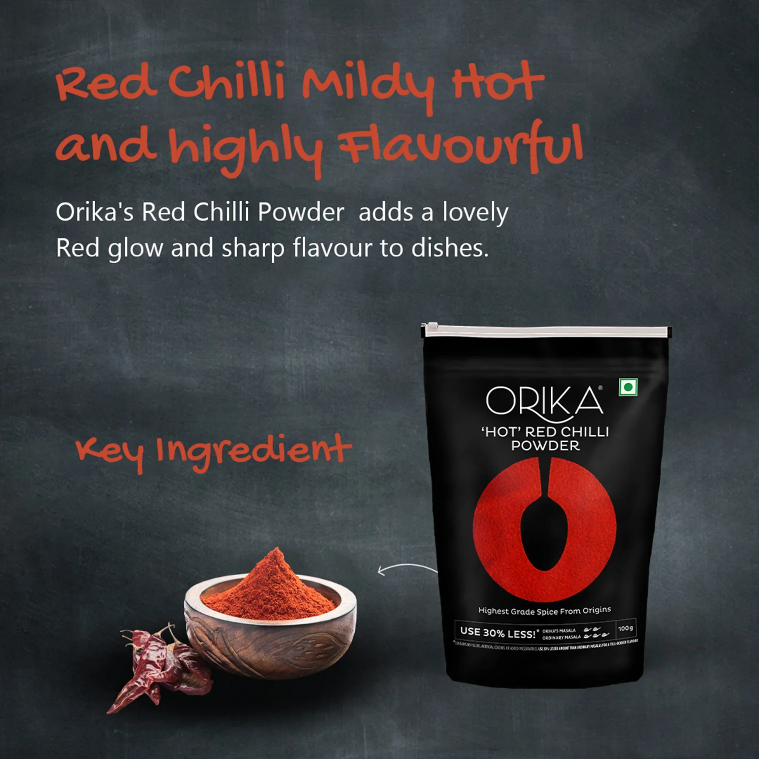 Orika Salem Turmeric, Hot Red Chilli Powder, Kashmiri Red Chilli Powder, Coriander Powder 100 Gm Each - Image 17