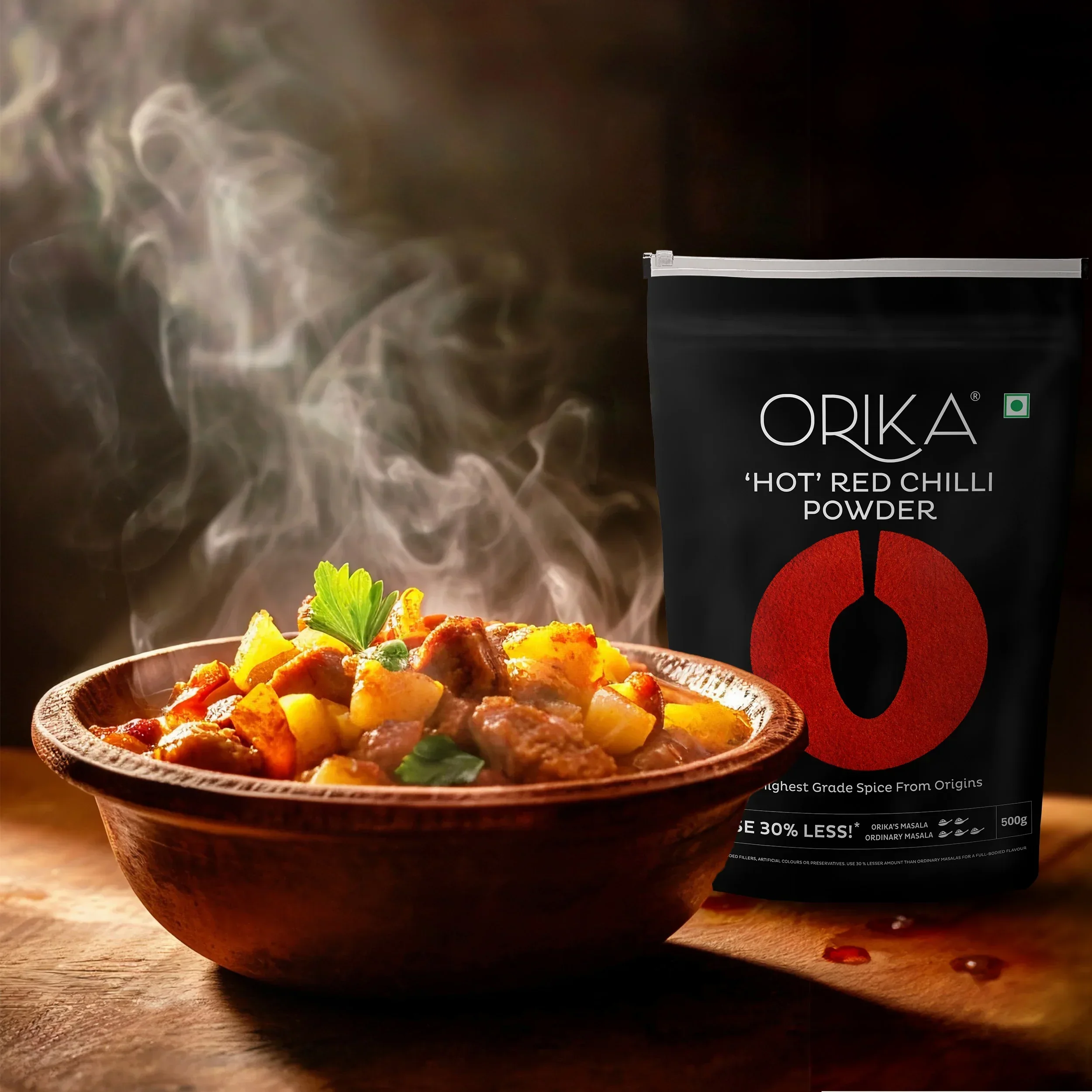 Orika Salem Turmeric, Hot Red Chilli Powder, Kashmiri Red Chilli Powder, Coriander Powder 100 Gm Each - Image 18