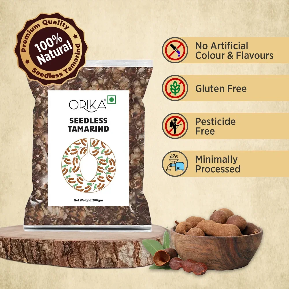 Orika Seedless Tamarind - Seedless Imli 200 Gms - Image 5