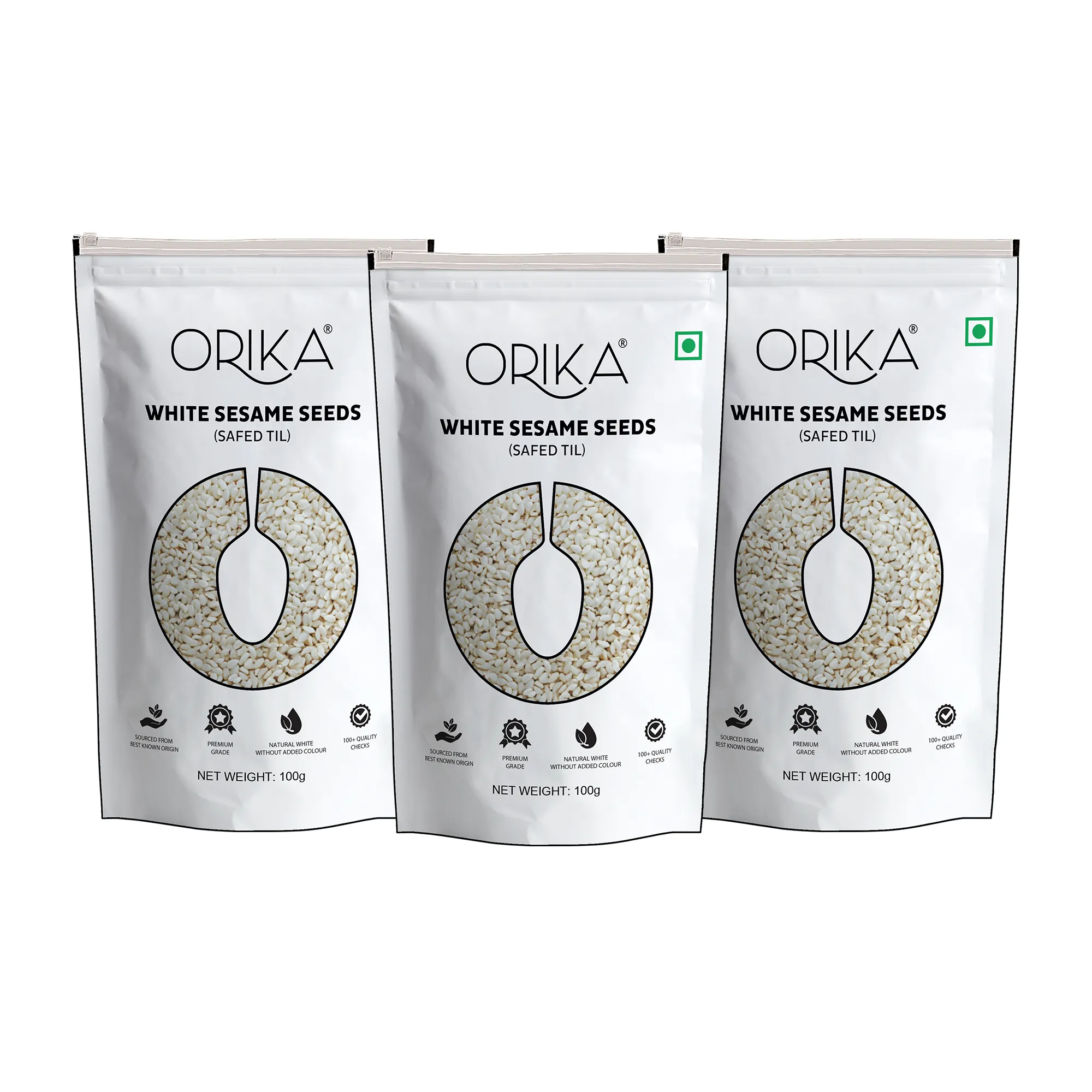 Orika White Sesame Seeds (Safed Til) | 100g - Image 10
