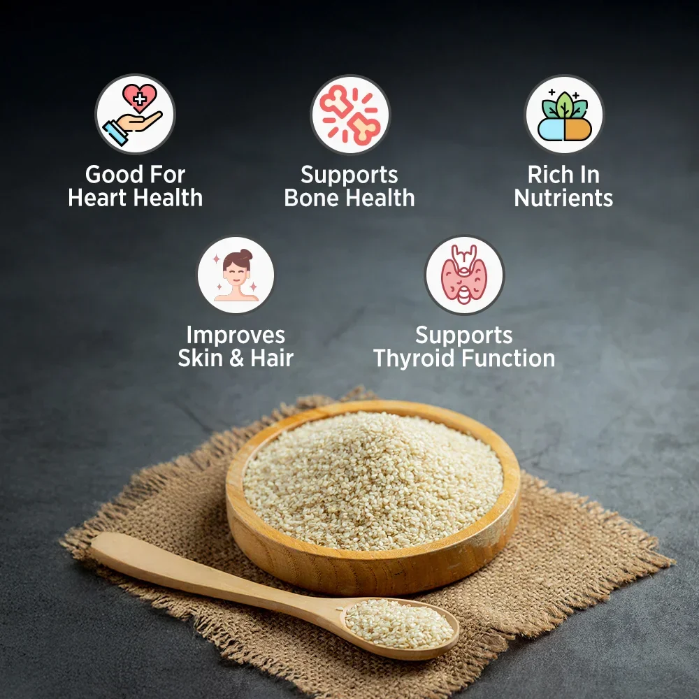 Orika White Sesame Seeds (Safed Til) | 100g - Image 5