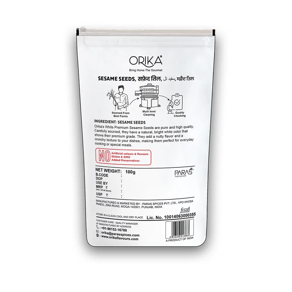 Orika White Sesame Seeds (Safed Til) | 100g - Image 7