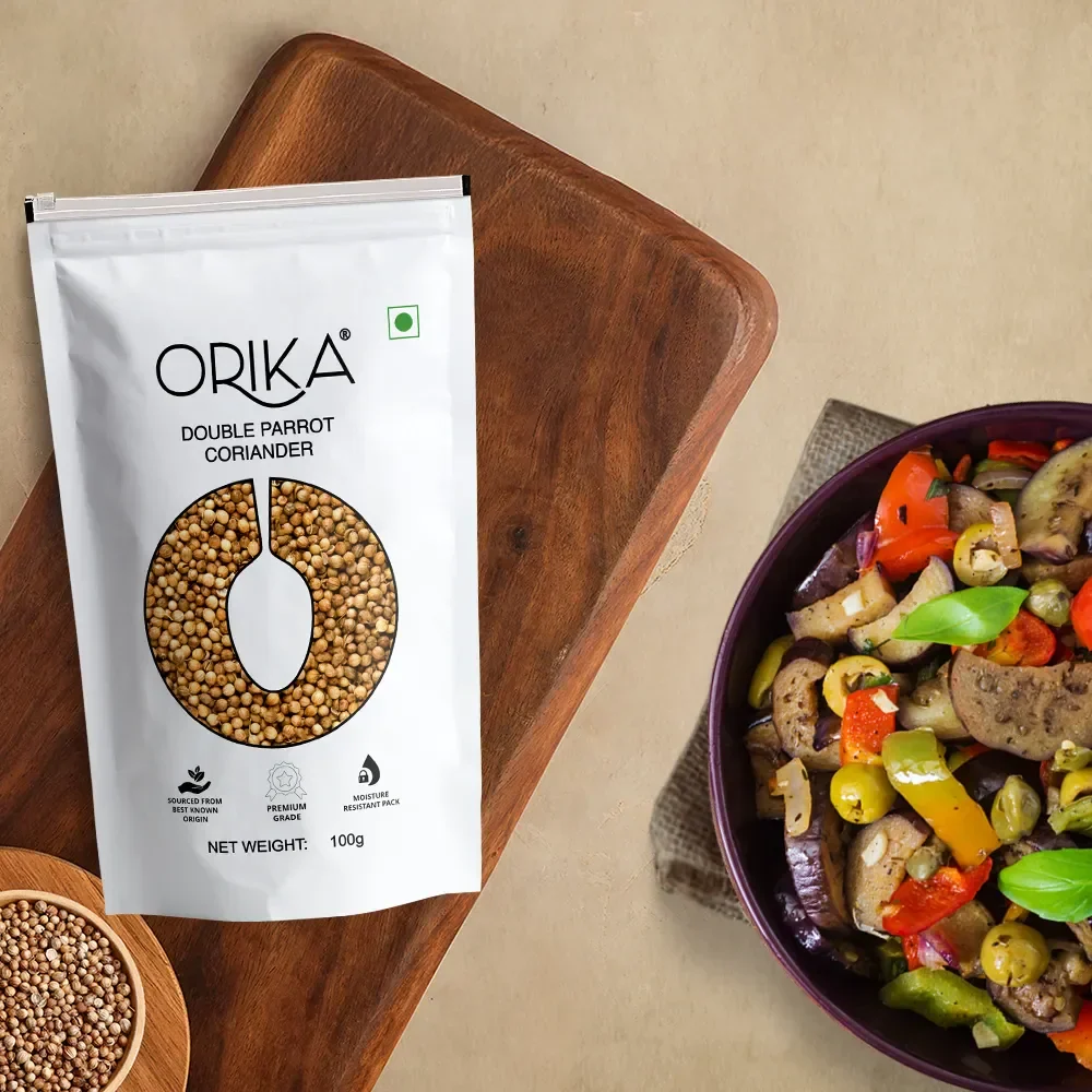 Orika Double Parrot Coriander Whole (Sabut Dhaniya) | 100g - Image 5